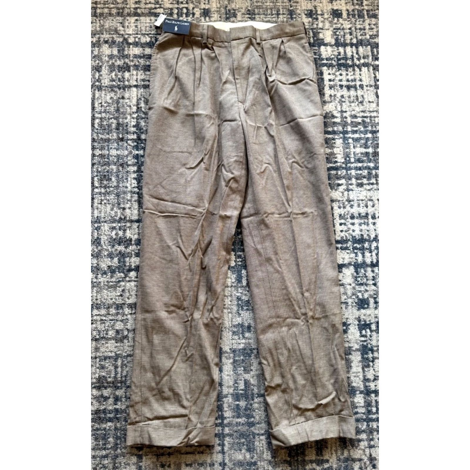 Polo Ralph Lauren VINTAGE Polo Ralph Lauren The Siena Pant Pleated Classic Fit Dress Pants 32W 33L Size US XS / EU 42 / 0 - 4 Thumbnail