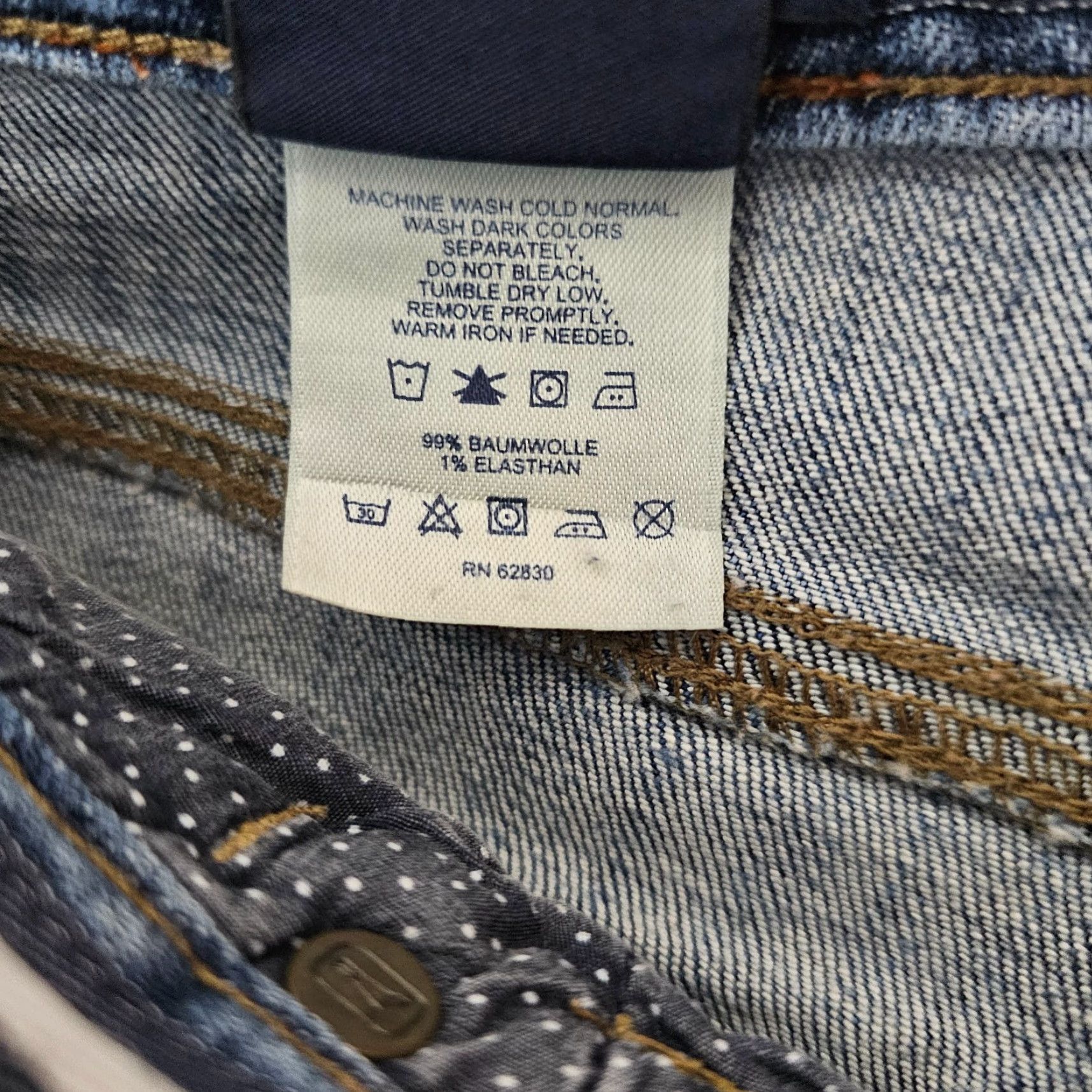Lands' End Lands' End Premium Denim Petite Mid Rise Straight Leg Jean Blue 2P Original Fit Womens Petite Jeans 2P Blue Straight Leg Lands' End Size 26" / US 2 / IT 38 - 4 Thumbnail