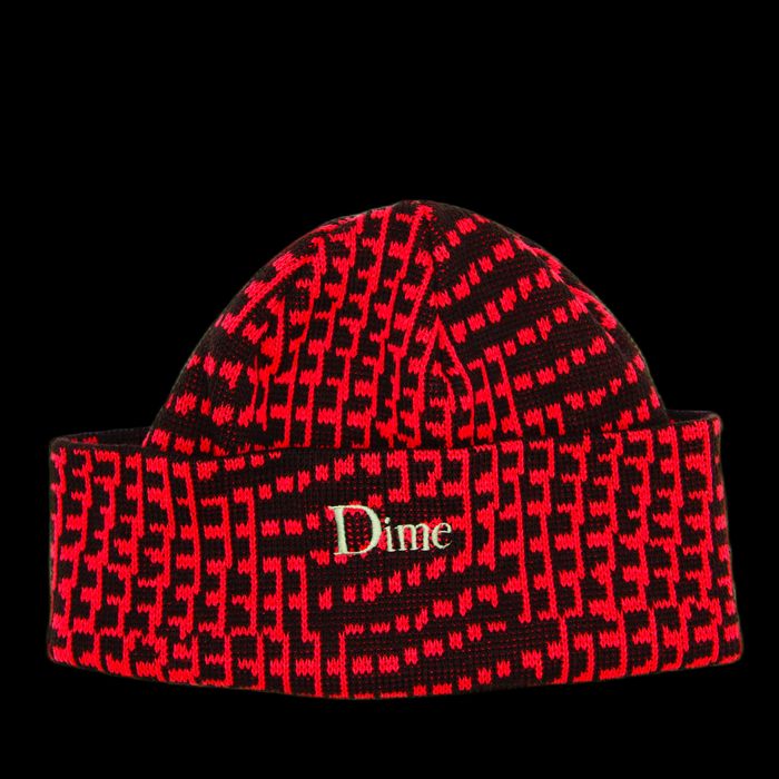 Dime Tuque Dime Wrap Beanie Rouge/Noir | Grailed