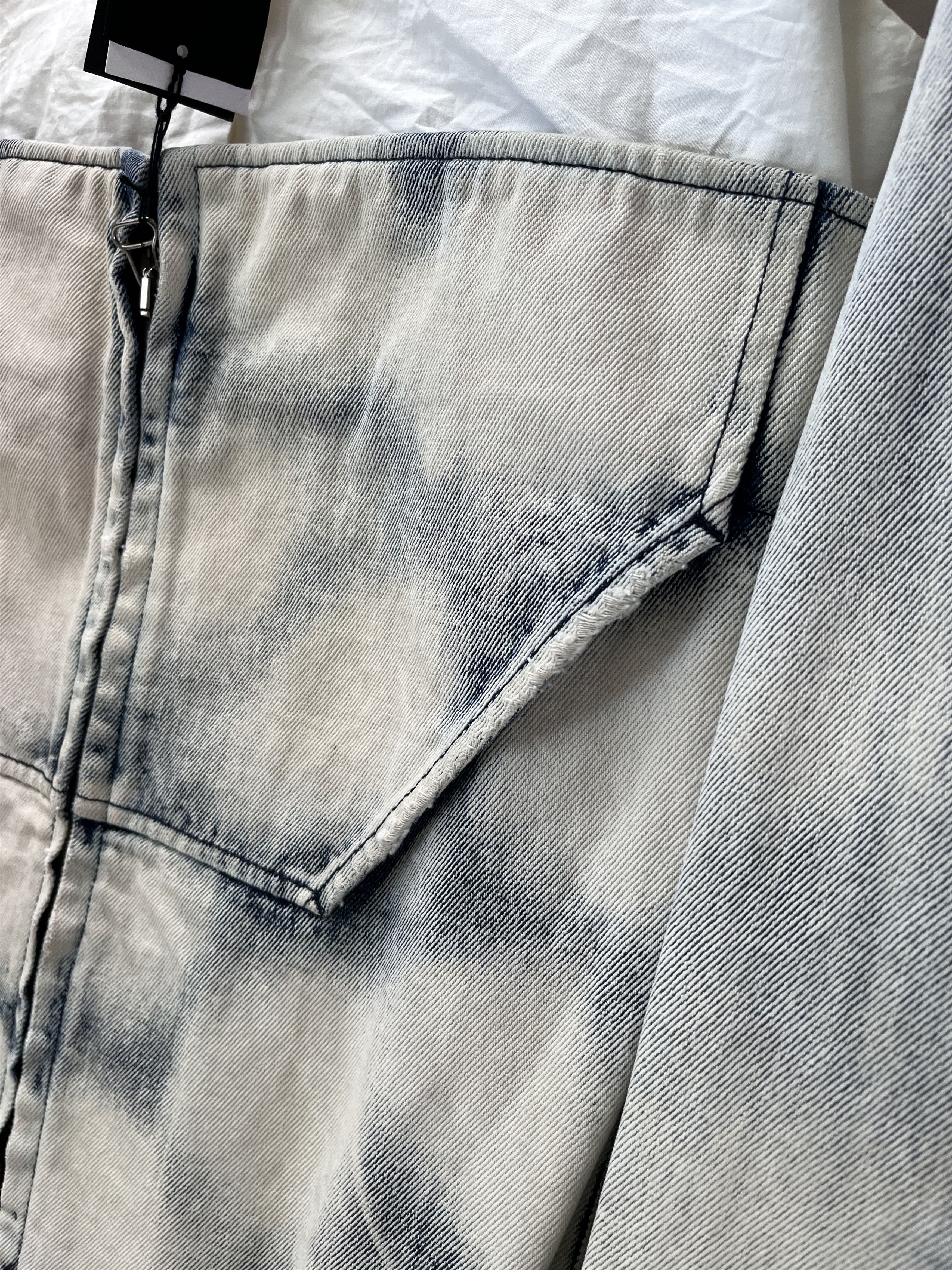 3.1 Phillip Lim 3.1 PHILLIP LIM BLEACHED DENIM BOMBER REMOVABLE POPLIN Size US S / EU 44-46 / 1 - 4 Thumbnail