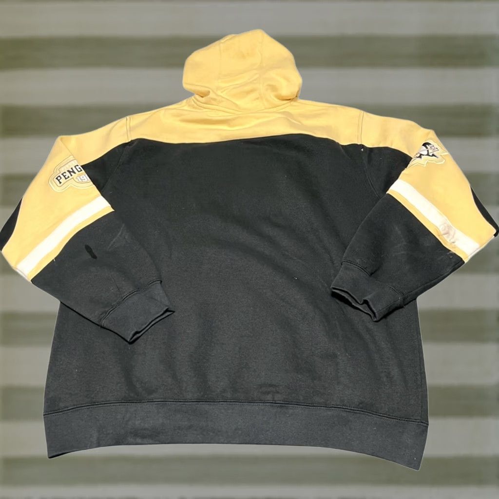 Logo 7 VINTAGE Majestic Shirt Mens L Black Pittsburgh Penguins Adult Sweatshirt Hoodie Embroidered Logo Size US L / EU 52-54 / 3 - 1 Thumbnail