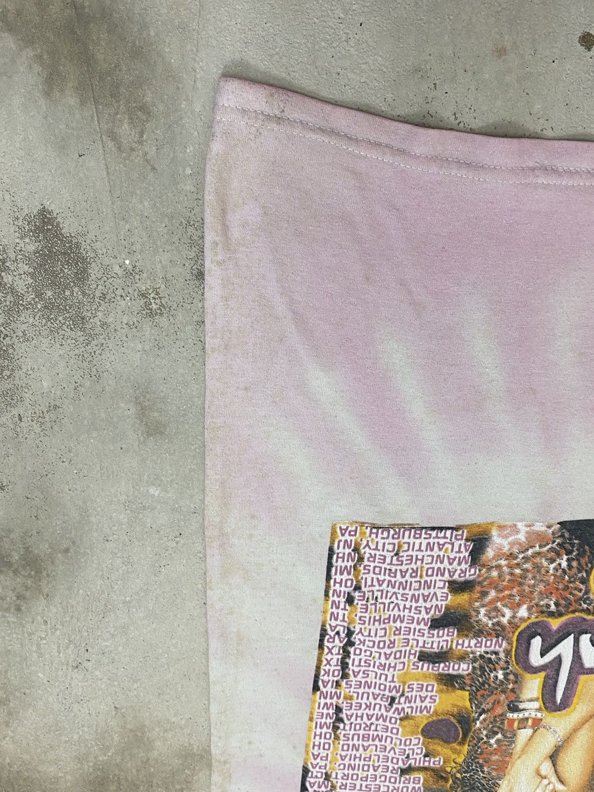 Band Tees The Cheetah Girl Band Y2k Tour Tee Art Tie Dye Dirty Thrash Size US S / EU 44-46 / 1 - 11 Thumbnail