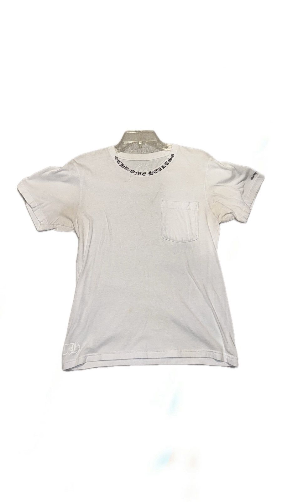Chrome Hearts Chrome Hearts Neck Letters Logo T-Shirt Size US S / EU 44-46 / 1 - 1 Thumbnail