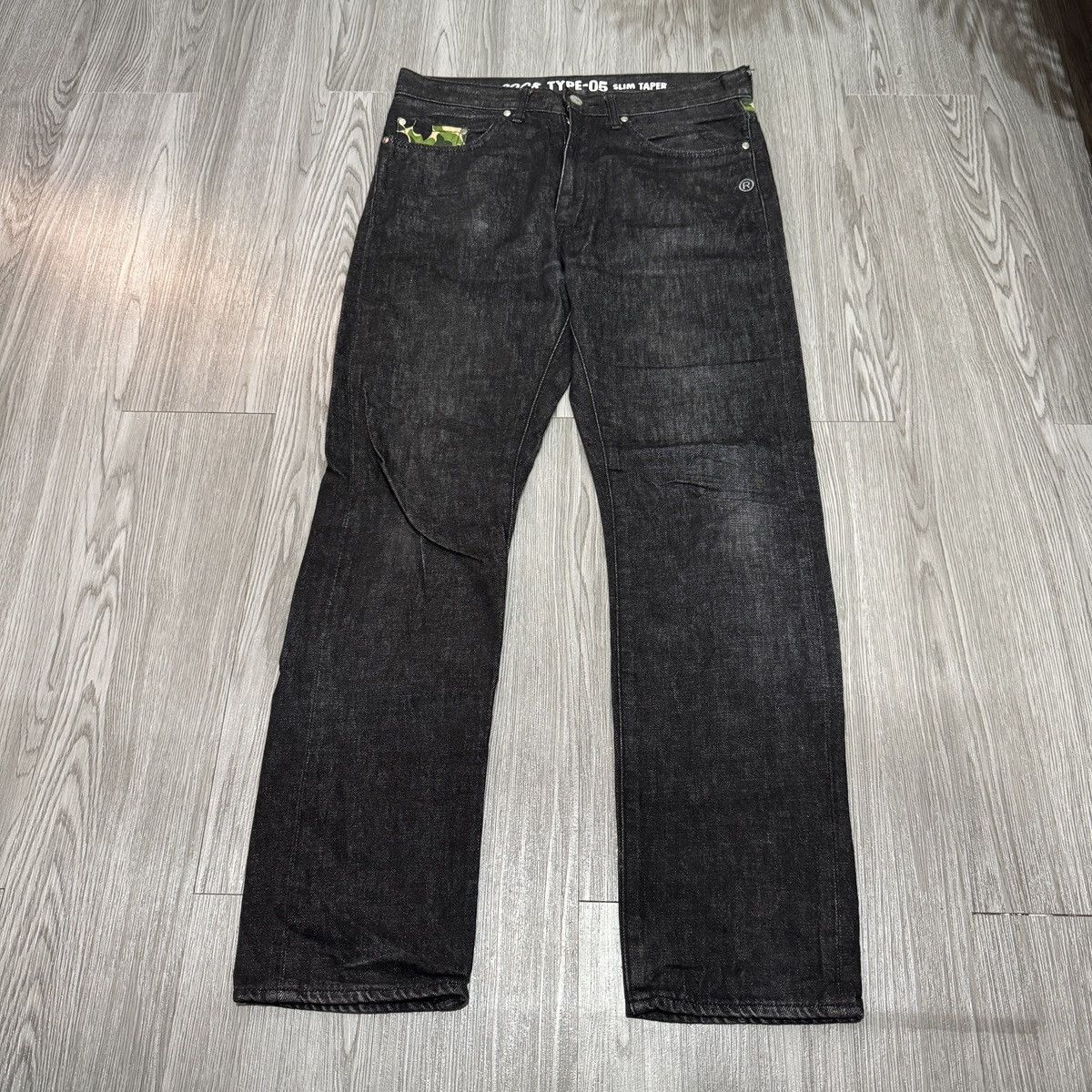 Bape Bape 2008 Type-05 Slim Taper Logo Denim Size US 32 / EU 48 - 3 Thumbnail
