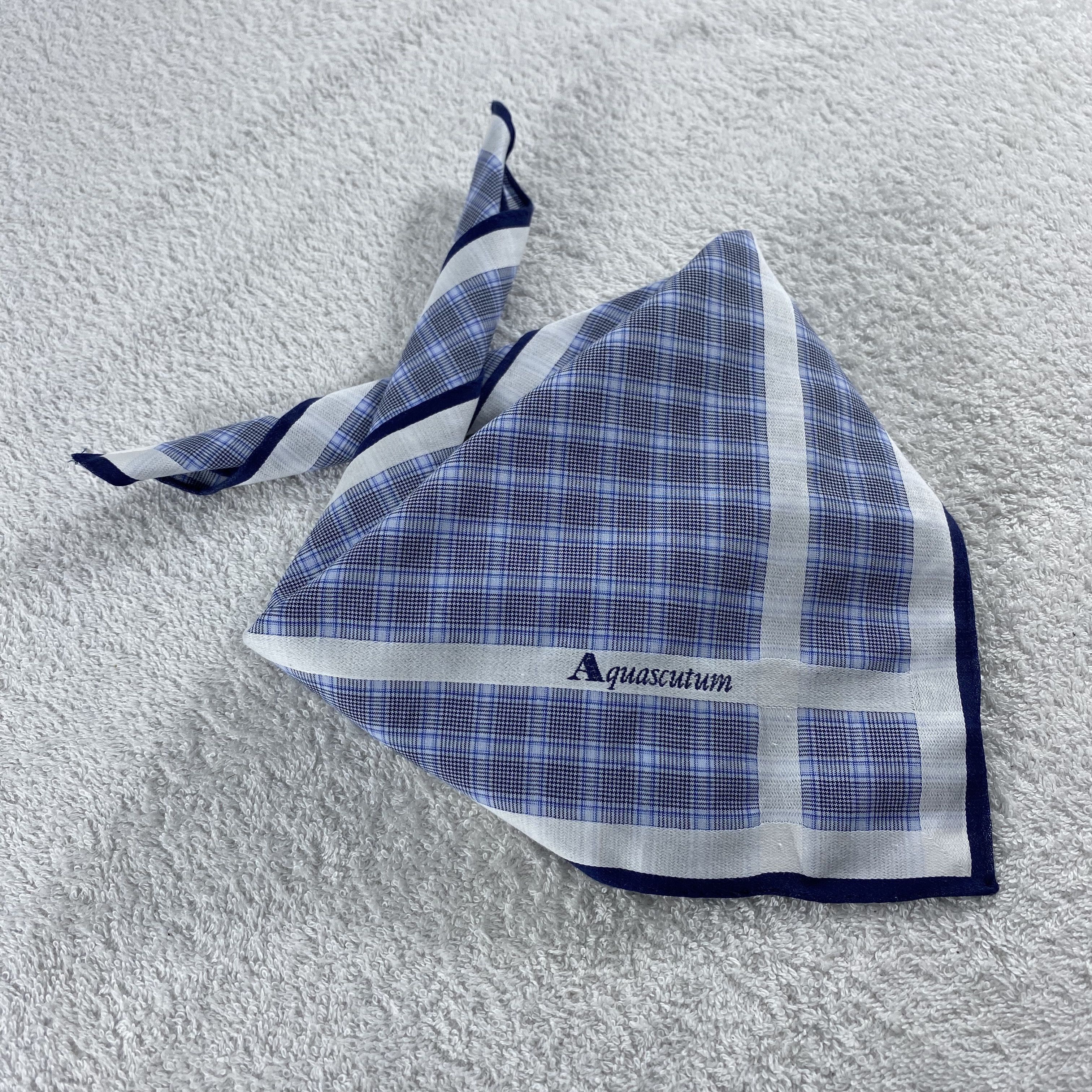 Aquascutum × Vintage Aquascutum Neckerchief / Bandana / Handkerchief Size ONE SIZE - 2 Thumbnail