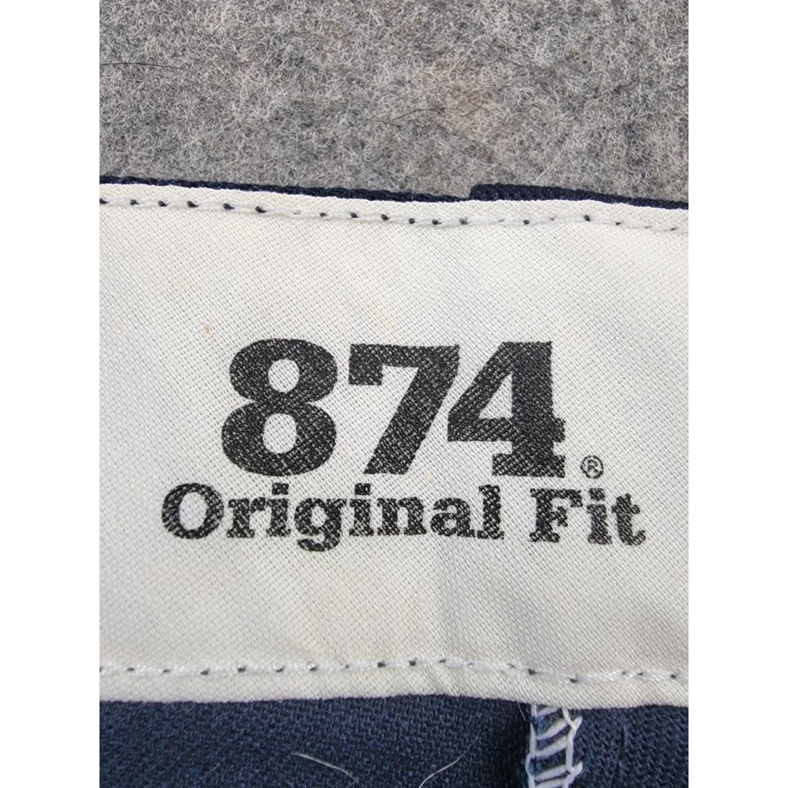 Dickies Dickies 874 Pants Mens 44x32 Blue Original Fit Work Pant Flex Slash Pockets Flat Front Size US 44 / EU 60 - 3 Thumbnail