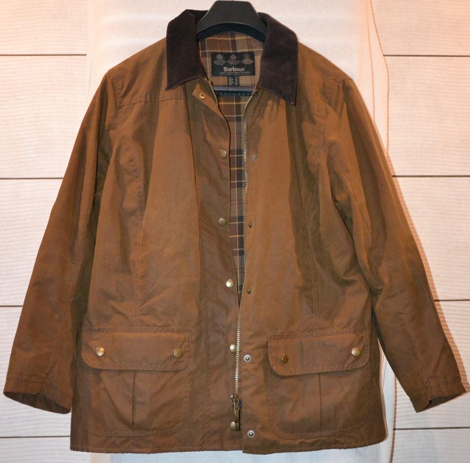 image of Barbour L1656 Utility 2 Pocket Waxed Eu 42 Womens Jacket in Brown (Size XL)