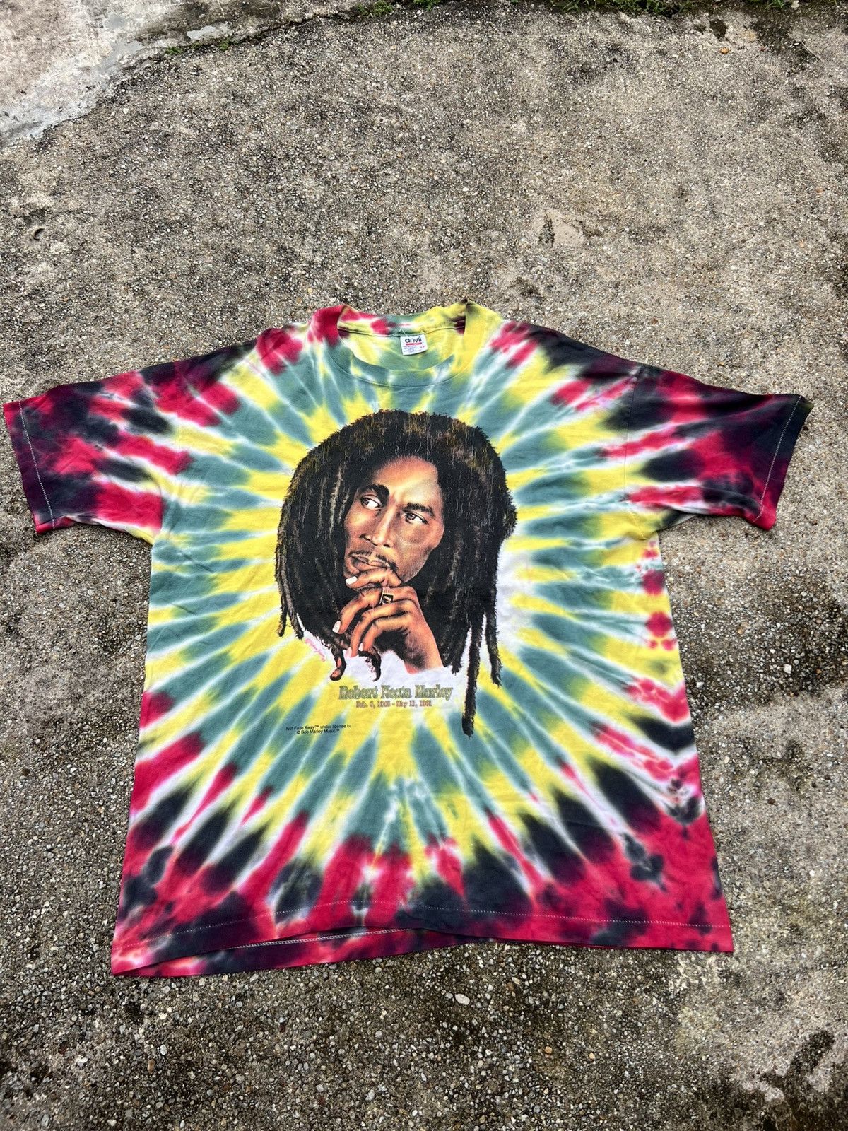Band Tees Vintage Bob Marley Tye Dye Shirt Size US XXL / EU 58 / 5 - 1 Thumbnail