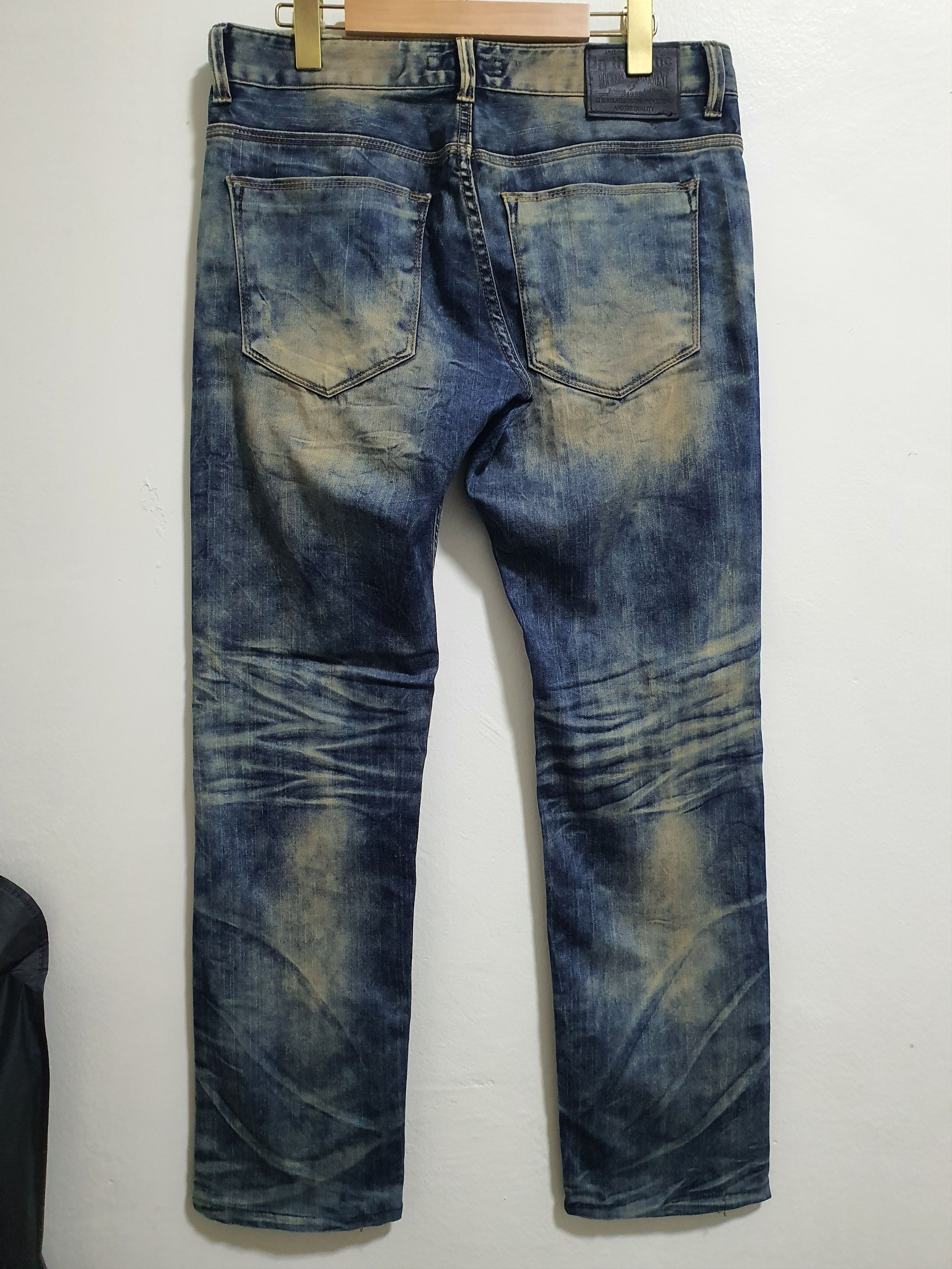 In The Attic × Japanese Brand IN THE ATTIC 33”/40.5” STRETCHABLE SOFT MATERIAL JEANS Size US 33 - 2 Thumbnail