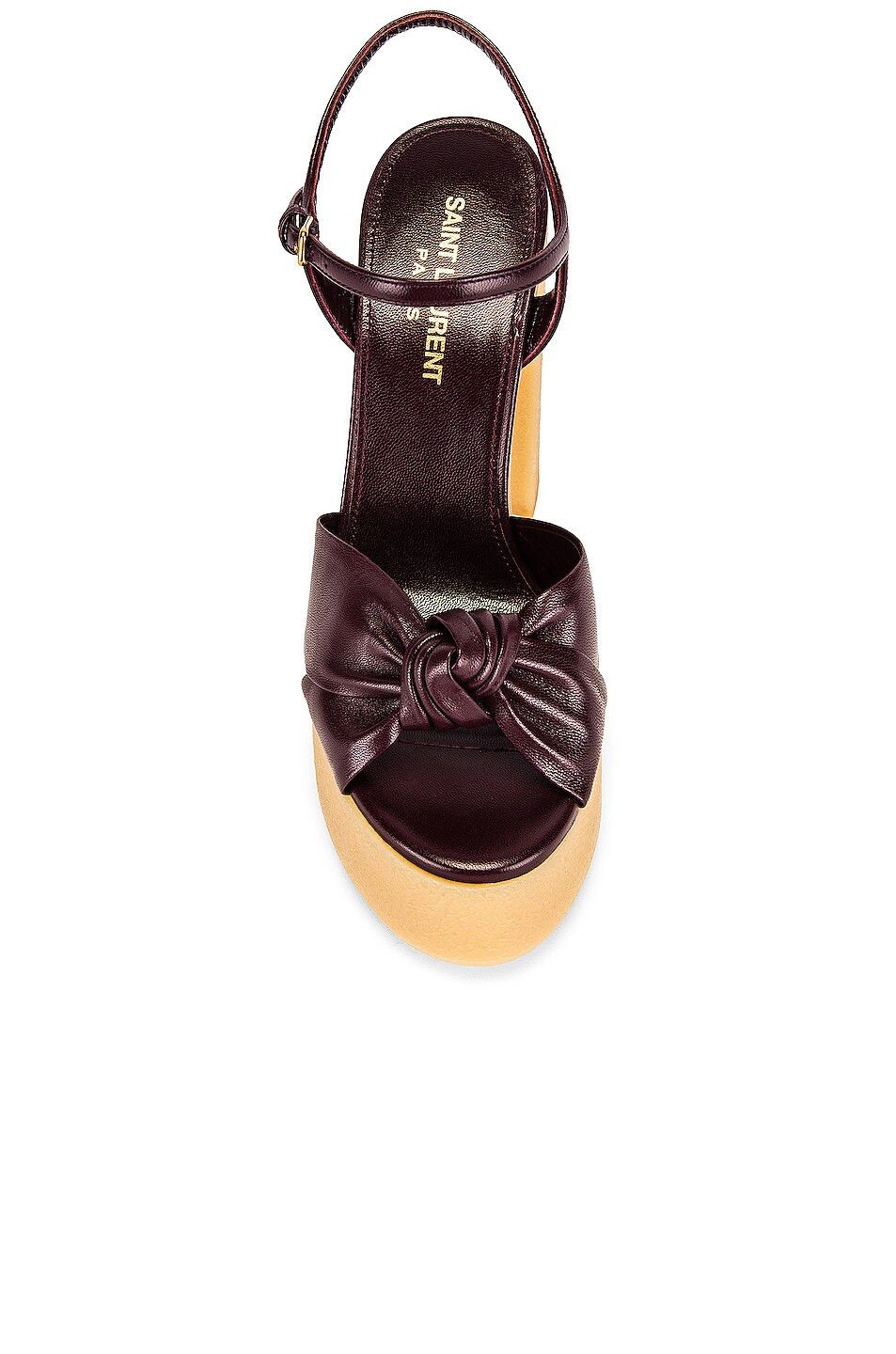 Saint Laurent Paris o1bcso1str1124 Blanca 85 N San Muriel in Wine Red Size US 6 / IT 36 - 4 Thumbnail