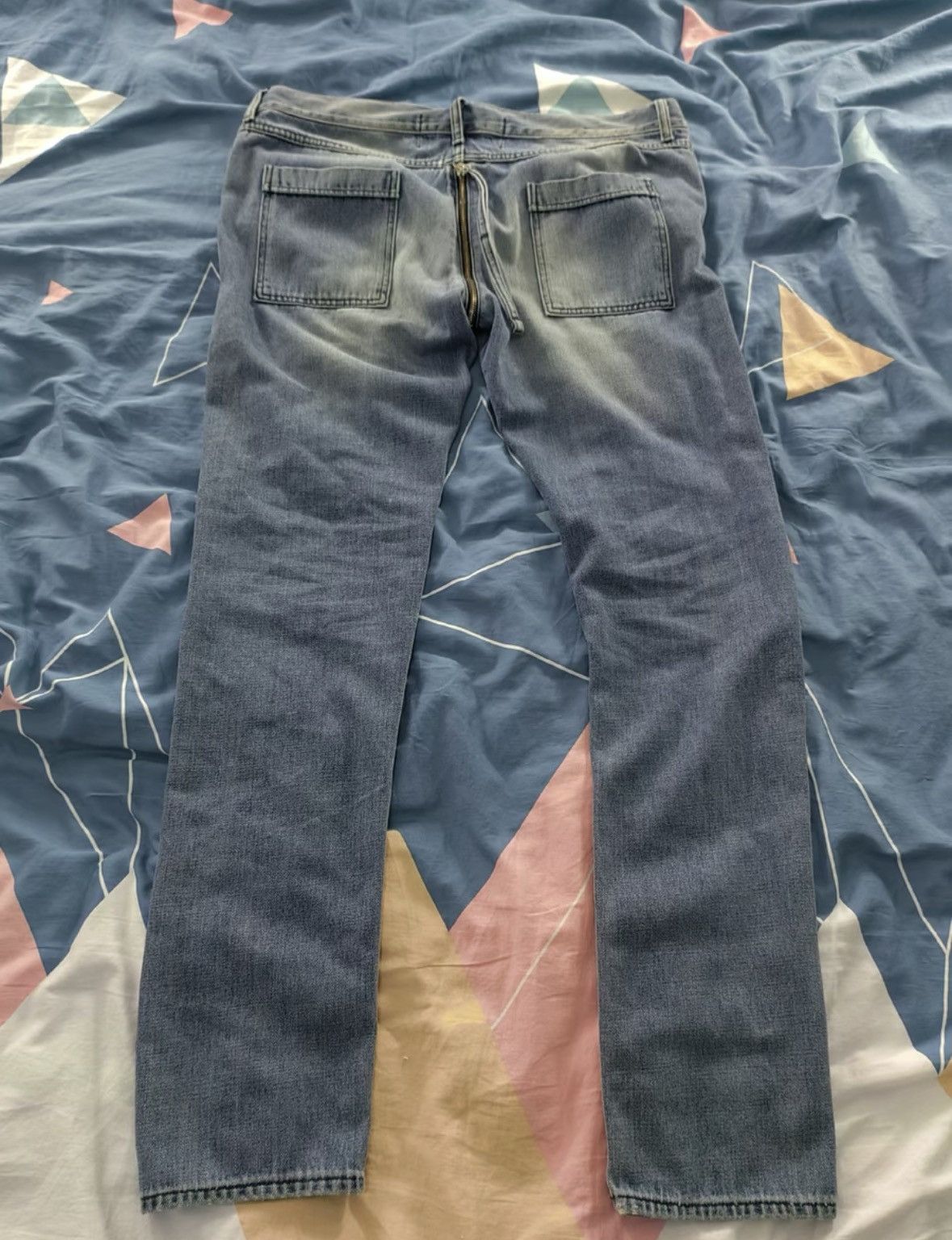 Hood By Air Hood By Air HoodByAir Distressed Zip Denim Pants-2507 Size US 32 / EU 48 - 2 Thumbnail