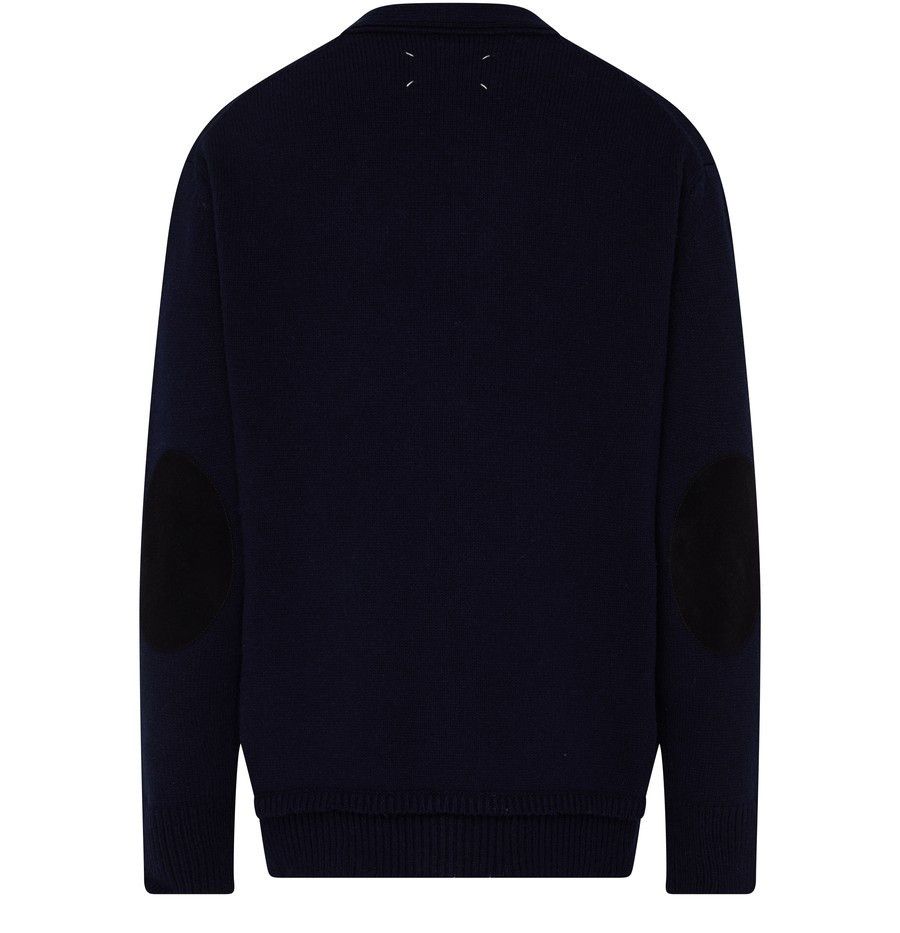 Maison Margiela o1y0625 Cardigan in Midnight Blue Size L / US 10 / IT 46 - 2 Thumbnail