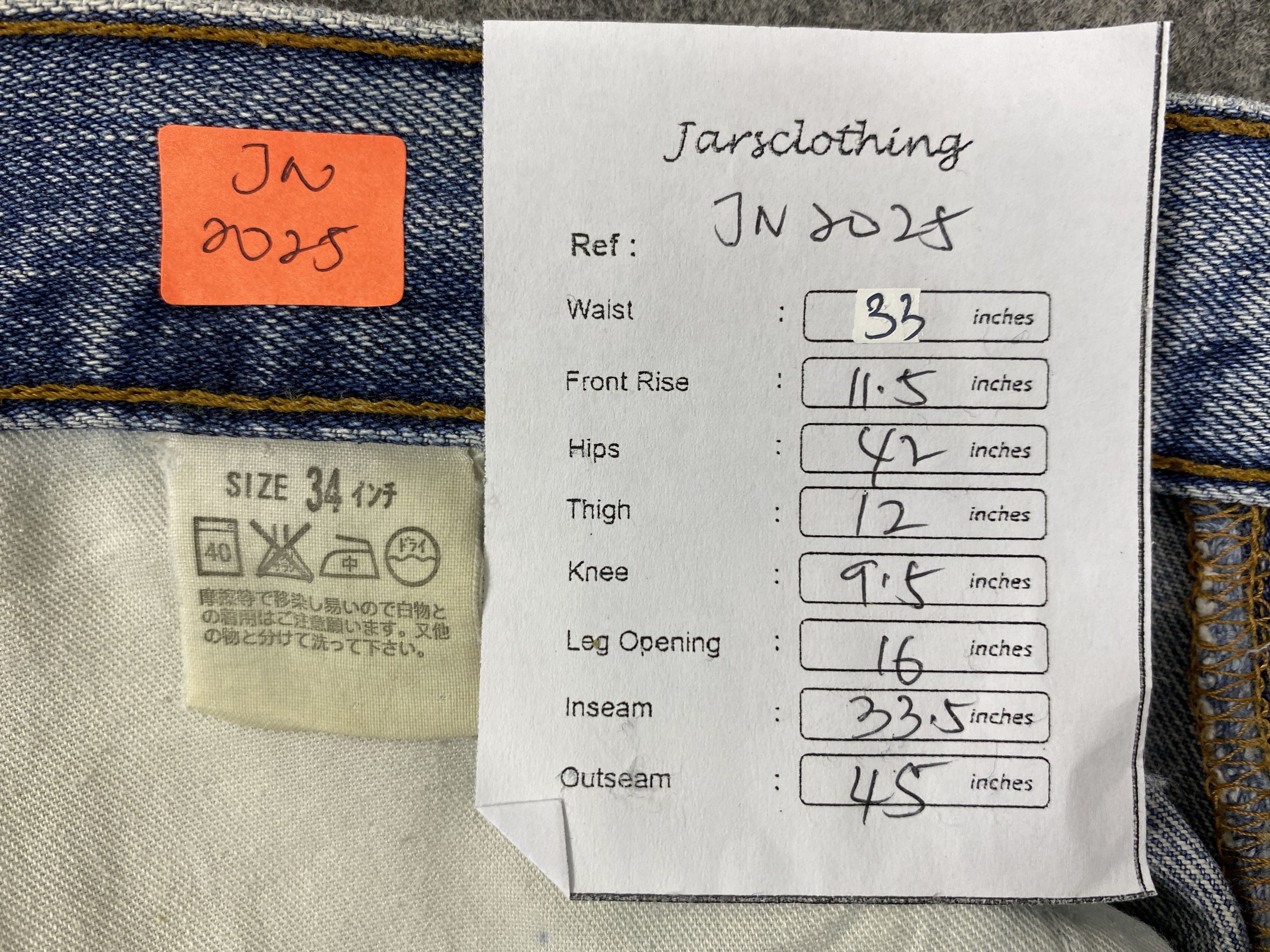 Levi's Light Blue Wash Vintage Levi's 502 33x33.5 Denim -JN2025 Size US 33 - 8 Thumbnail