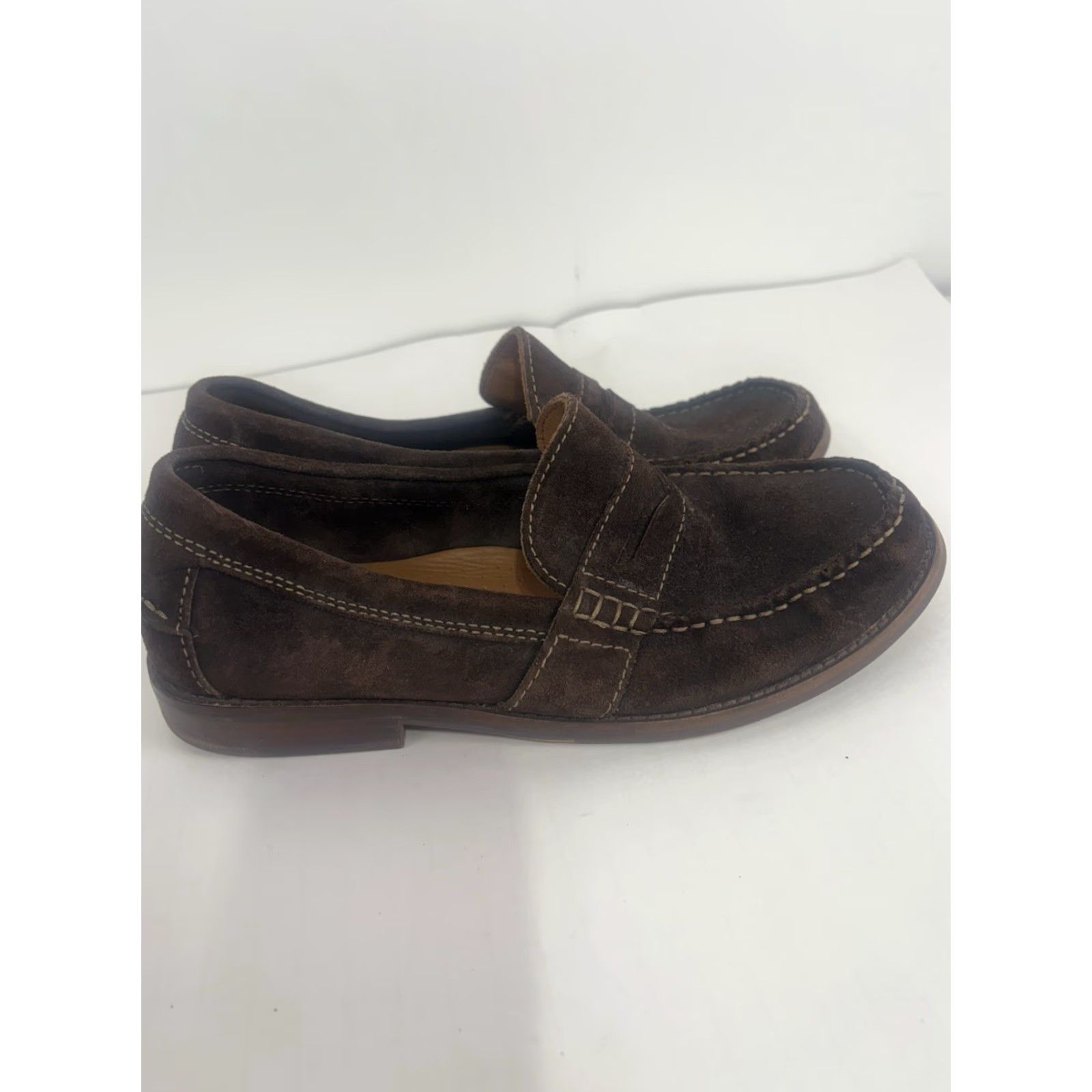 Clarks Clarks Brown Suede Penny Loafers Men’s Size 9M Size US 9 / EU 42 - 2 Thumbnail