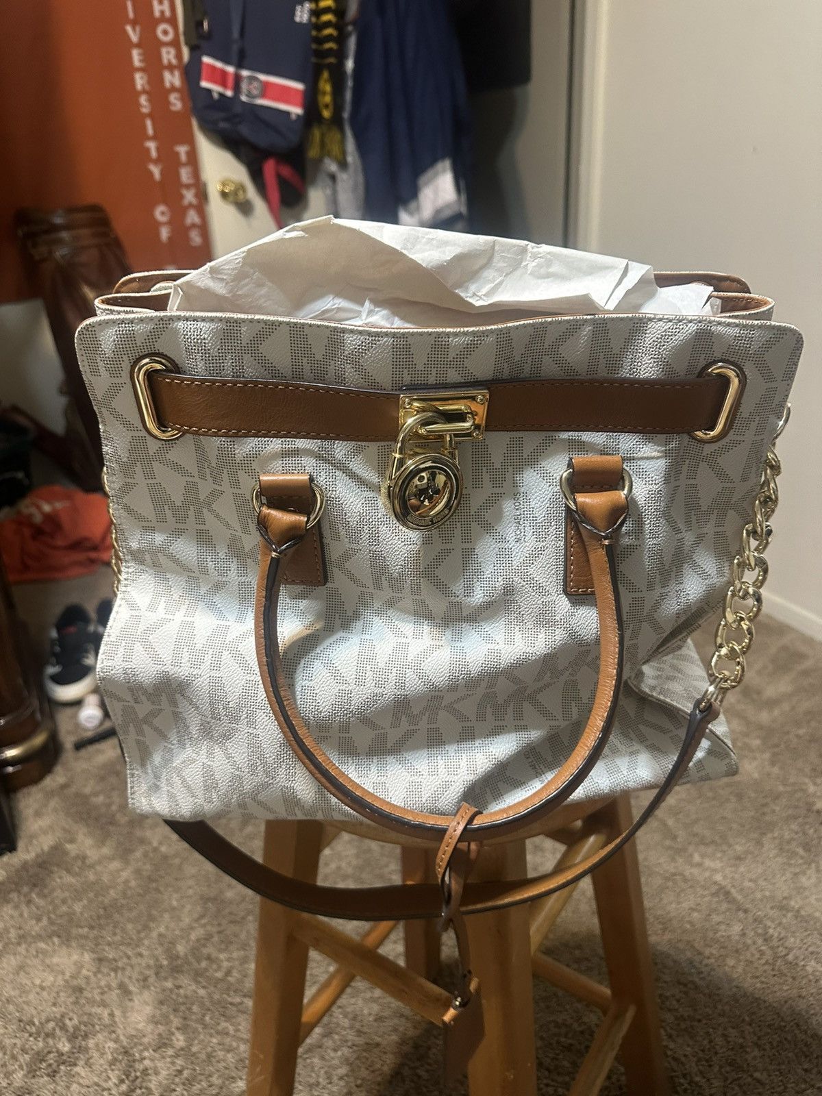 Michael Kors Vintage Michael Kors “Signature White” purse 00s Size ONE SIZE - 9 Thumbnail