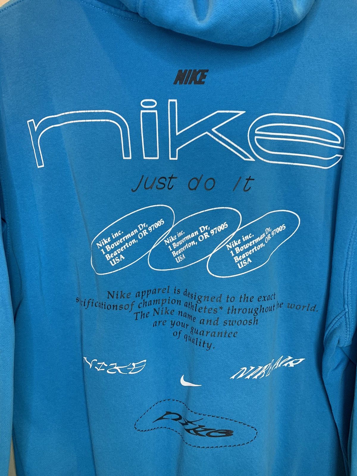 Nike *RARE* Nike Air NSW Just Do It AOP Multi Logo Art Hoodie - M Size US M / EU 48-50 / 2 - 4 Thumbnail