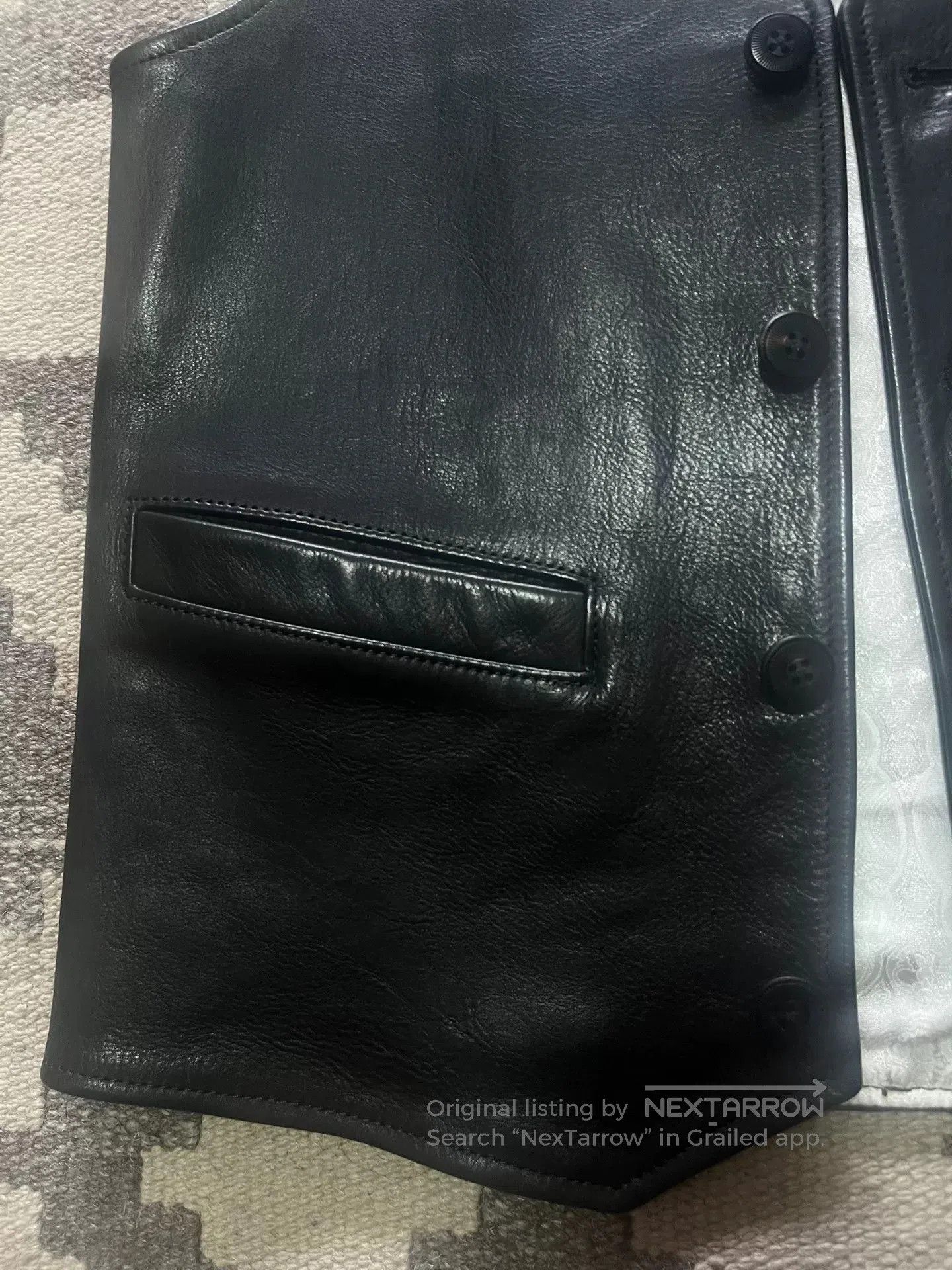 CAYL Calee Japanese Leather Vest. Size US M / EU 48-50 / 2 - 3 Thumbnail