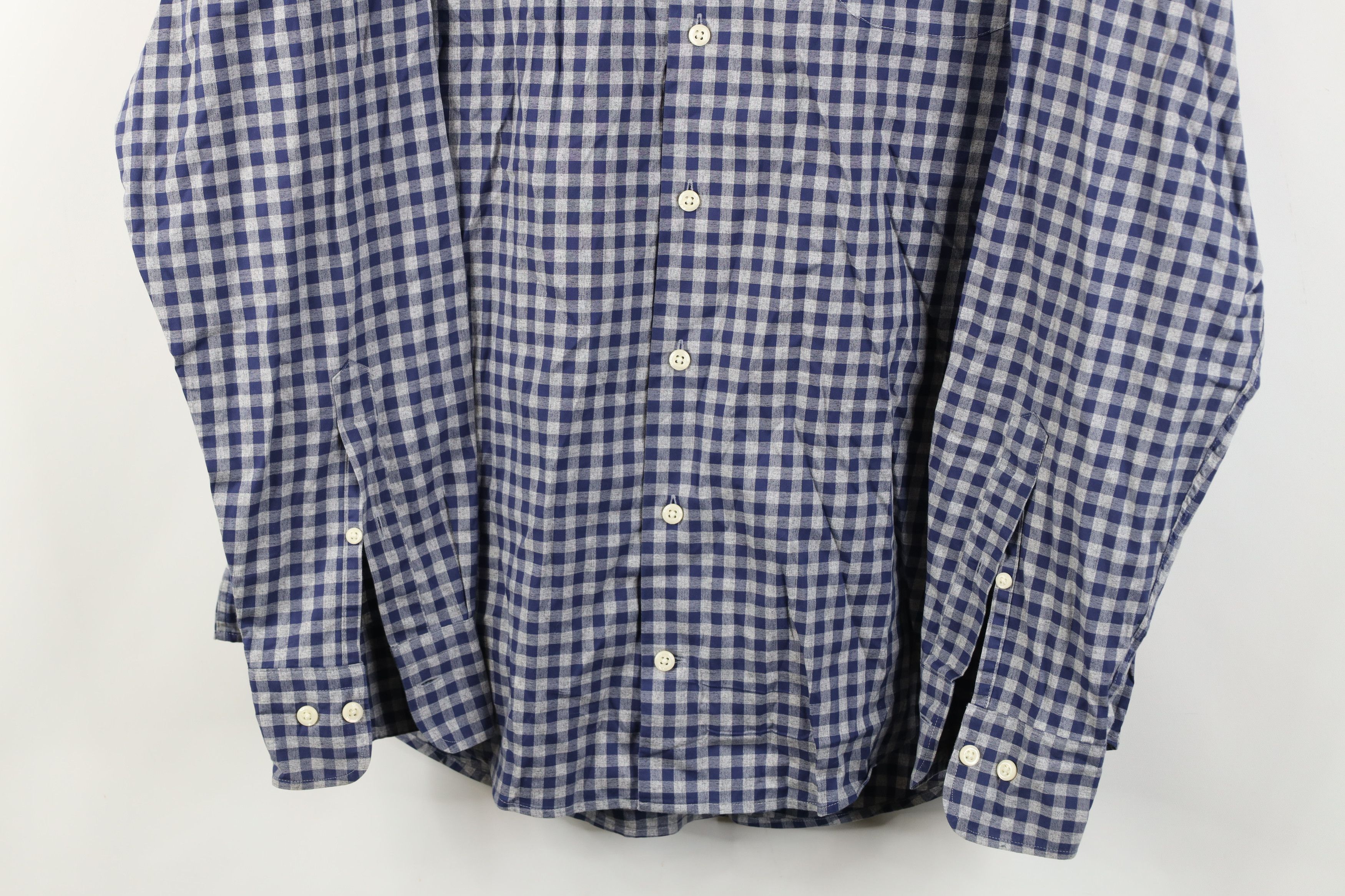 Peter Millar Peter Millar Long Sleeve Button Shirt Gingham Plaid Blue Size US L / EU 52-54 / 3 - 3 Thumbnail