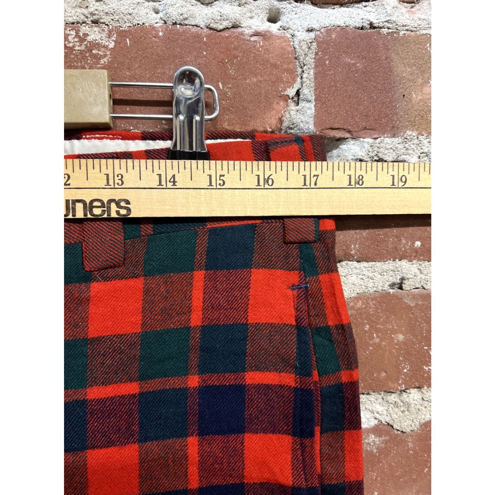 Vintage VINTAGE Carroll Reed Wool Plaid Pants Men 34 Regular Inseam 25.5 Zipper USA Made Talon T30 Size US 34 / EU 50 - 3 Thumbnail