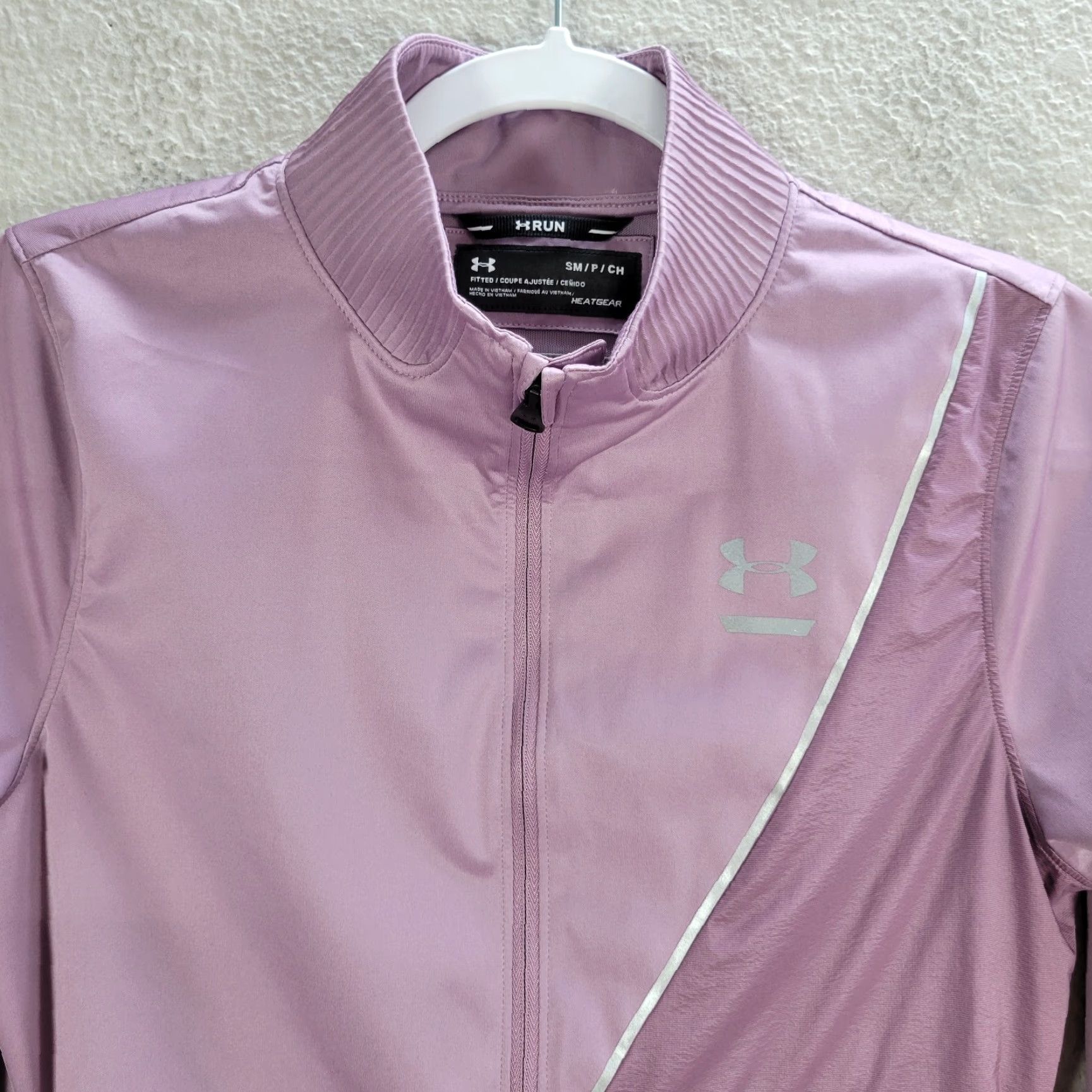 Under Armour Under Armour Storm Run Track Jacket Fitted Heatgear Pink Zip Up Sz S Womens Jacket Slim Lightweight Full Zip Sportswear Size S / US 4 / IT 40 - 4 Thumbnail