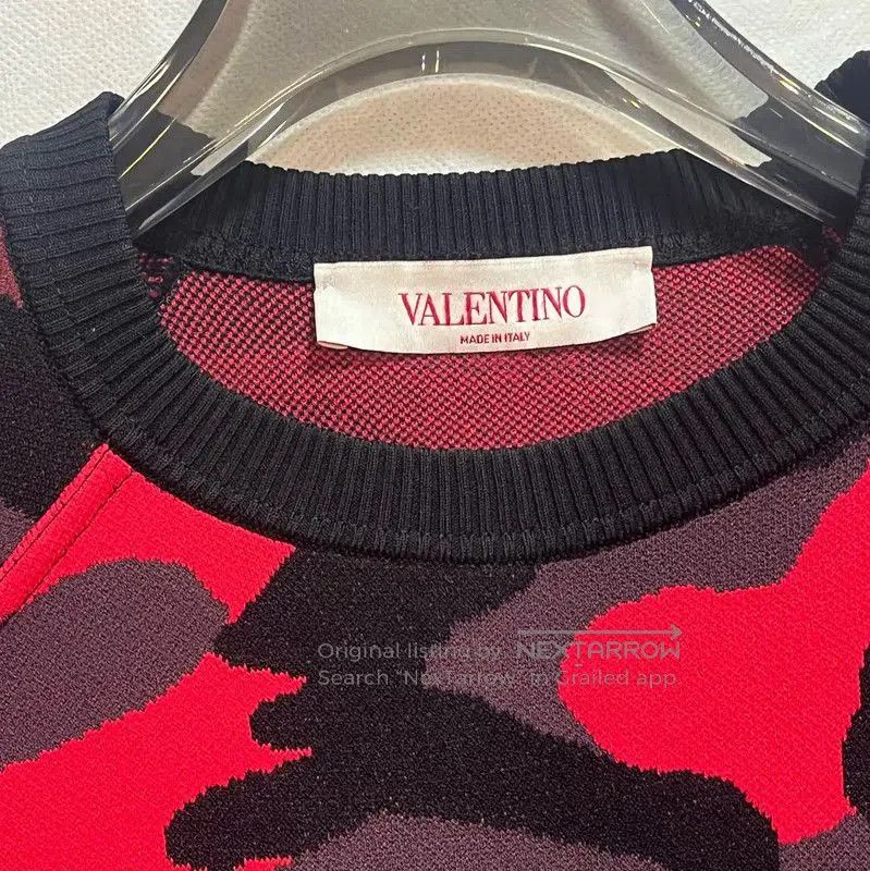 Valentino Valentino Red Camo Sweatshirt for Women . Size M / US 6-8 / IT 42-44 - 3 Thumbnail