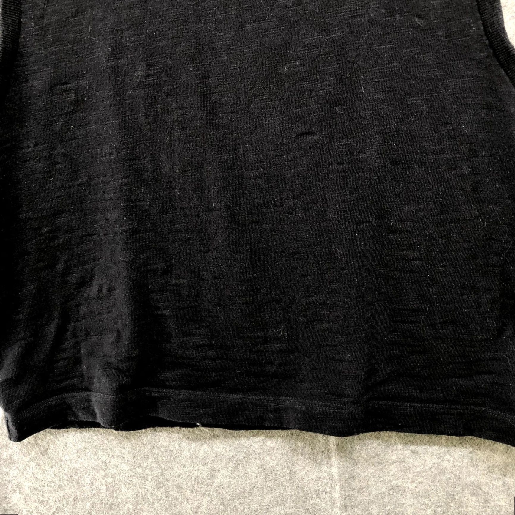 Lou & Grey Lou & Grey Cropped Tank Neck Crewneck Cotton Womens L Black Tank Top Size L / US 10 / IT 46 - 4 Thumbnail