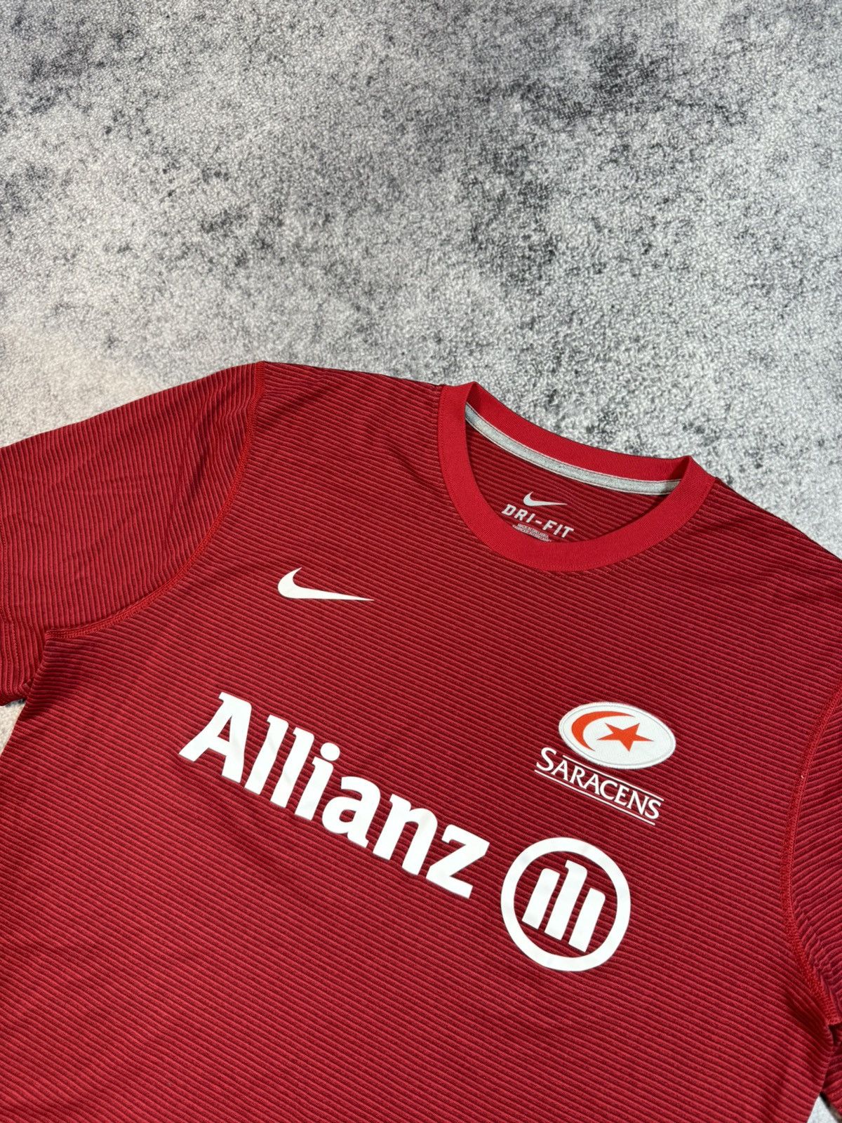 Nike × Vintage Vintage Nike Saracens Rugby Jersey Blokecore Rare Style M Size US M / EU 48-50 / 2 - 2 Thumbnail