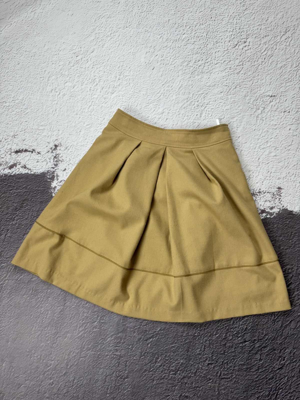 Designer × Japanese Brand Rope Japanese brand Camel beige mini skirt size 36 (S) Size 27" / US 4 / IT 40 - 3 Thumbnail