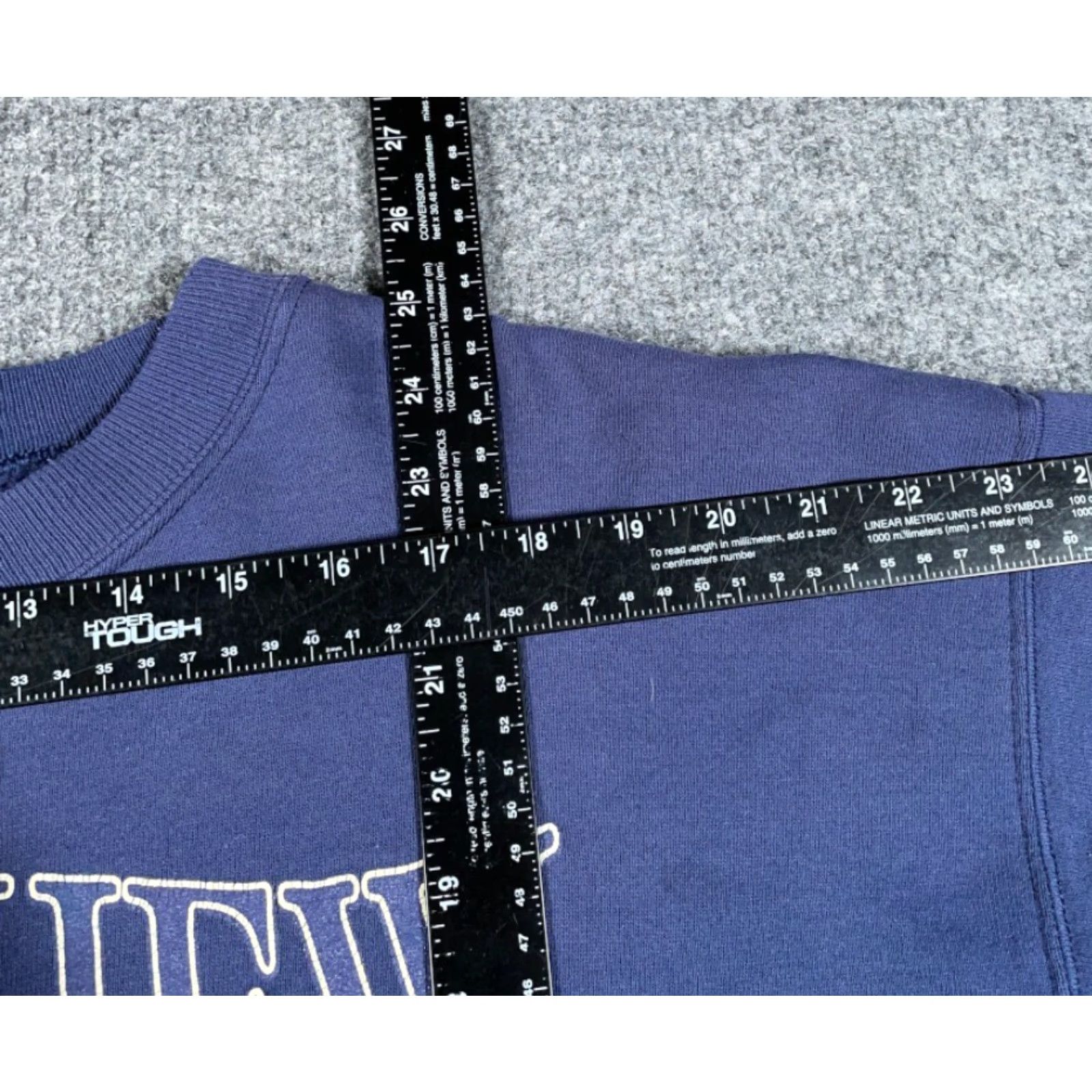 Hanes VTG Hanes Sweatshirt Fairview Michigan 90s Big Print Dark Blue XL Adult Men Size US XL / EU 56 / 4 - 5 Thumbnail