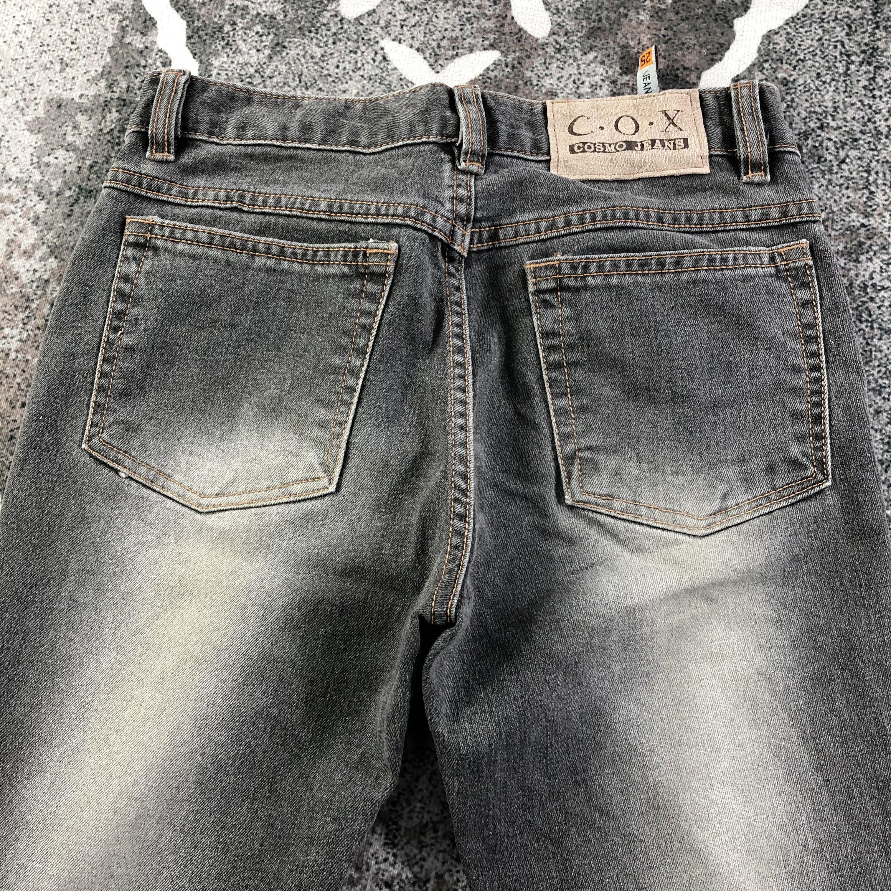 Japanese Brand C.O.X Flora Jeans Patchwork Flare Denim KJ1623 Size 26" / US 2 / IT 38 - 4 Thumbnail