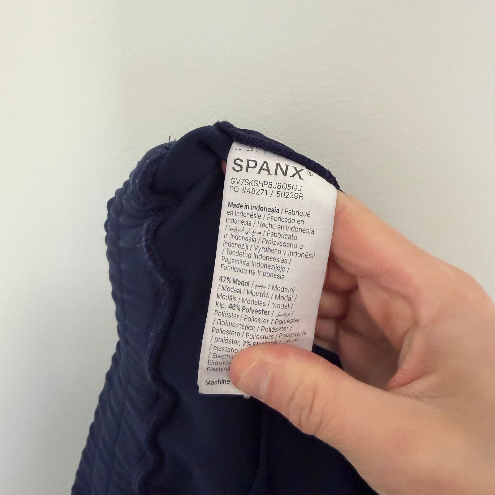 Spanx Spanx Navy Blue Air Essentials Wide Leg Sweatpants Sz XL Size 30" / US 8 / IT 44 - 2 Thumbnail