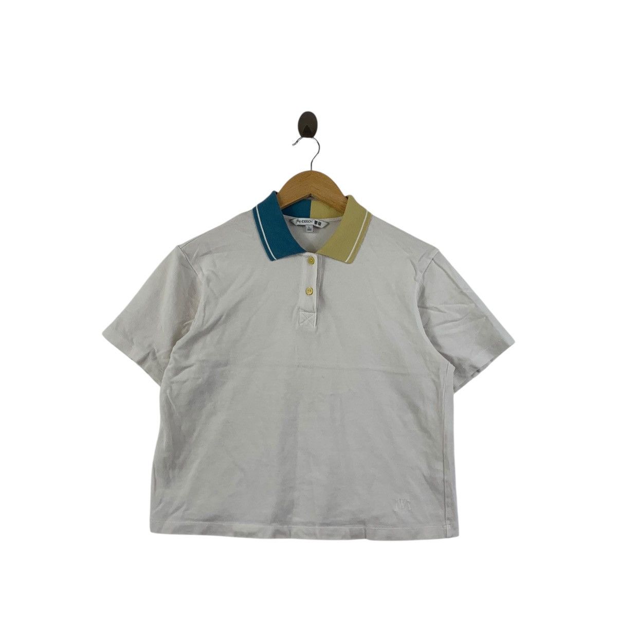 JW Anderson JW ANDERSON x UNIQLO Design Cropped Top Polo Tee Shirt Size L / US 10 / IT 46 - 1 Thumbnail