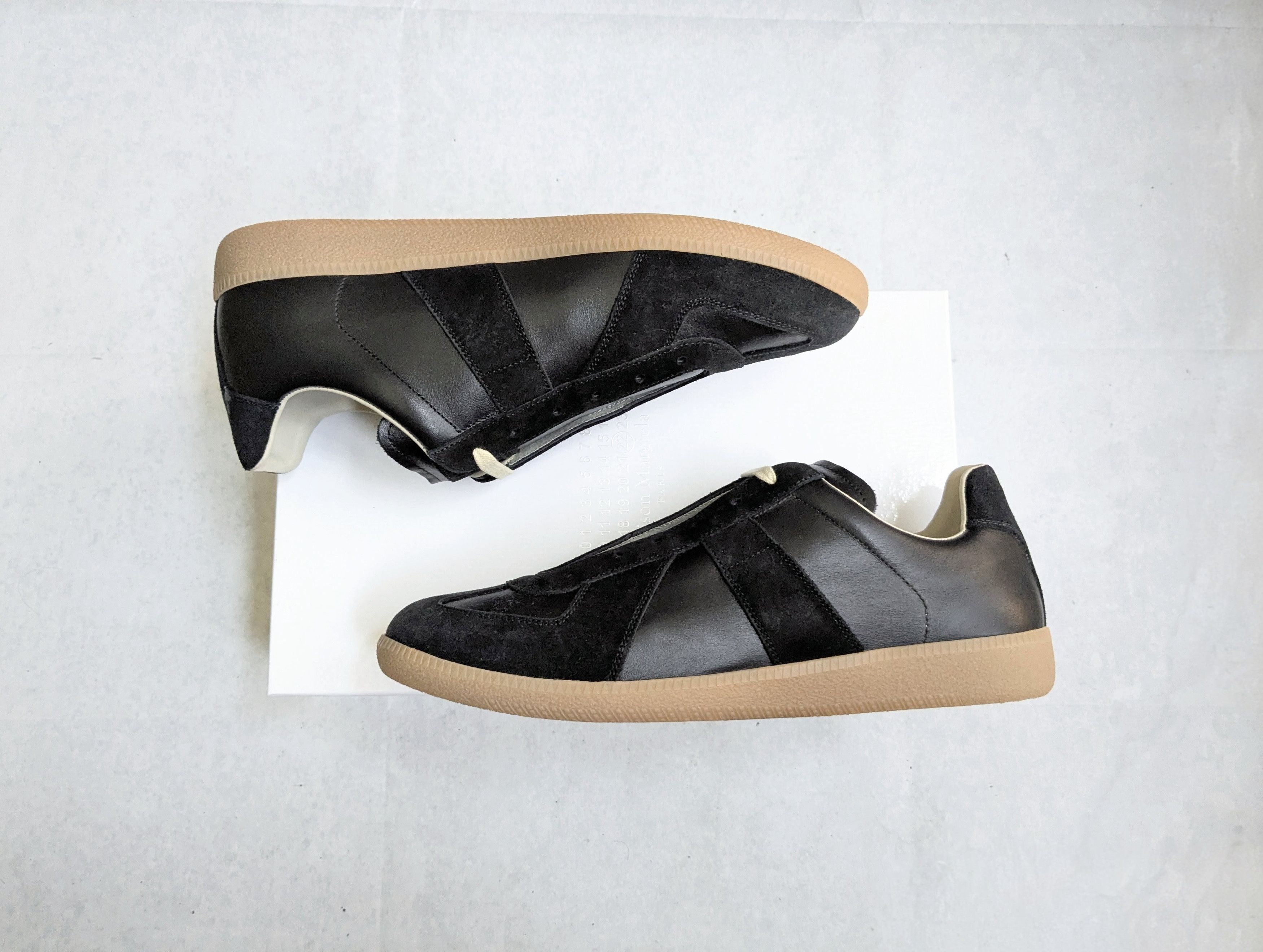 Maison Margiela Maison Margiela Replica GAT Black 11 44 Low Tops Gum Size US 11 / EU 44 - 1 Thumbnail