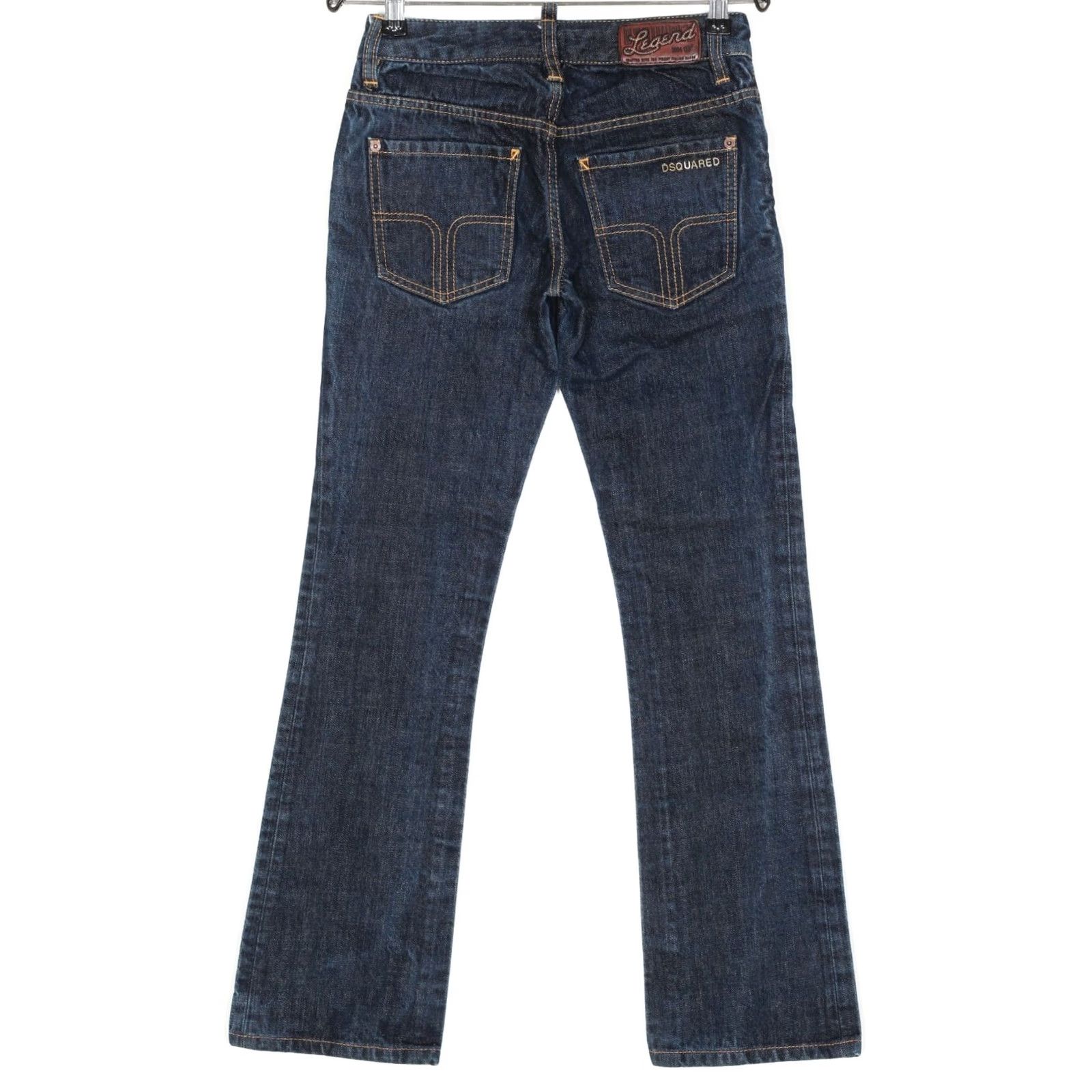Dsquared2 Dsquared2 Jeans Bootcut Women Size 38 W26 L30 DZ2236 Blue Denim 100% Cotton Regular Rise Mens Womens Girls Boys Size 26" / US 2 / IT 38 - 2 Thumbnail