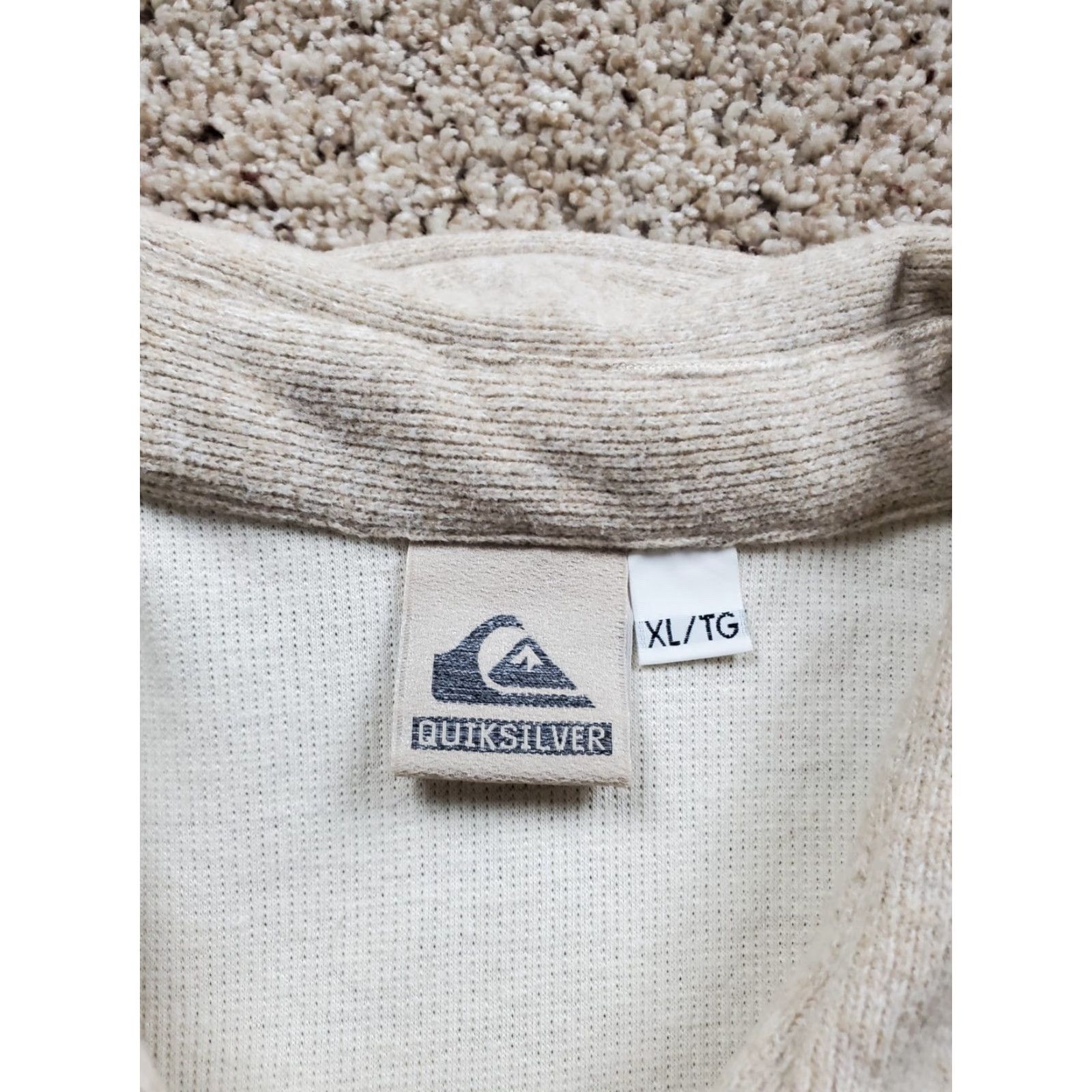 Quiksilver VINTAGE Quiksilver Shirt Jacket XL Men Beige Button Up Long Sleeve USA Made 90s Size US XL / EU 56 / 4 - 4 Thumbnail