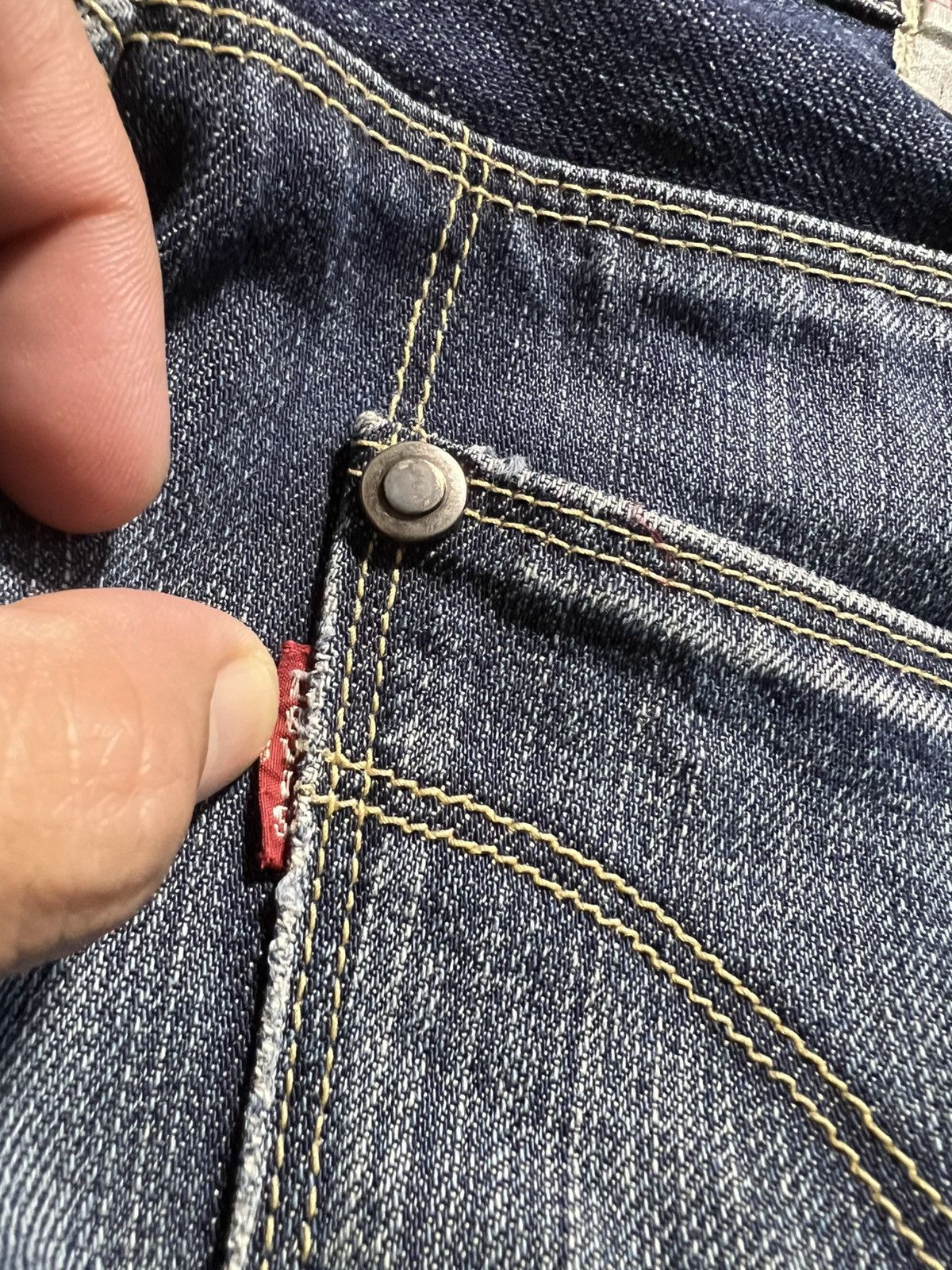 If Six Was Nine × Le Grande Bleu (L.G.B.) × Levi's Vintage Clothing 💥Flare💥 Vintage Levis Engineered Jeans June9 1999 Very Rare Size US 32 / EU 48 - 16 Thumbnail