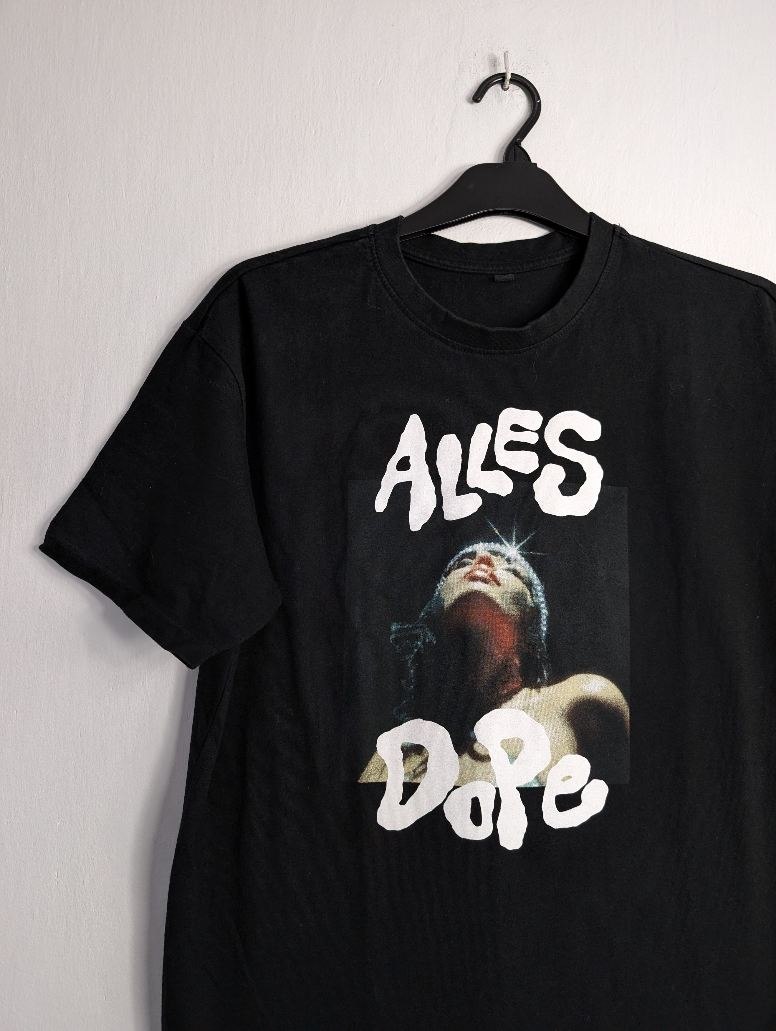 Vintage Black T-shirt Alles Dope German Cro Merch Size US M / EU 48-50 / 2 - 2 Thumbnail