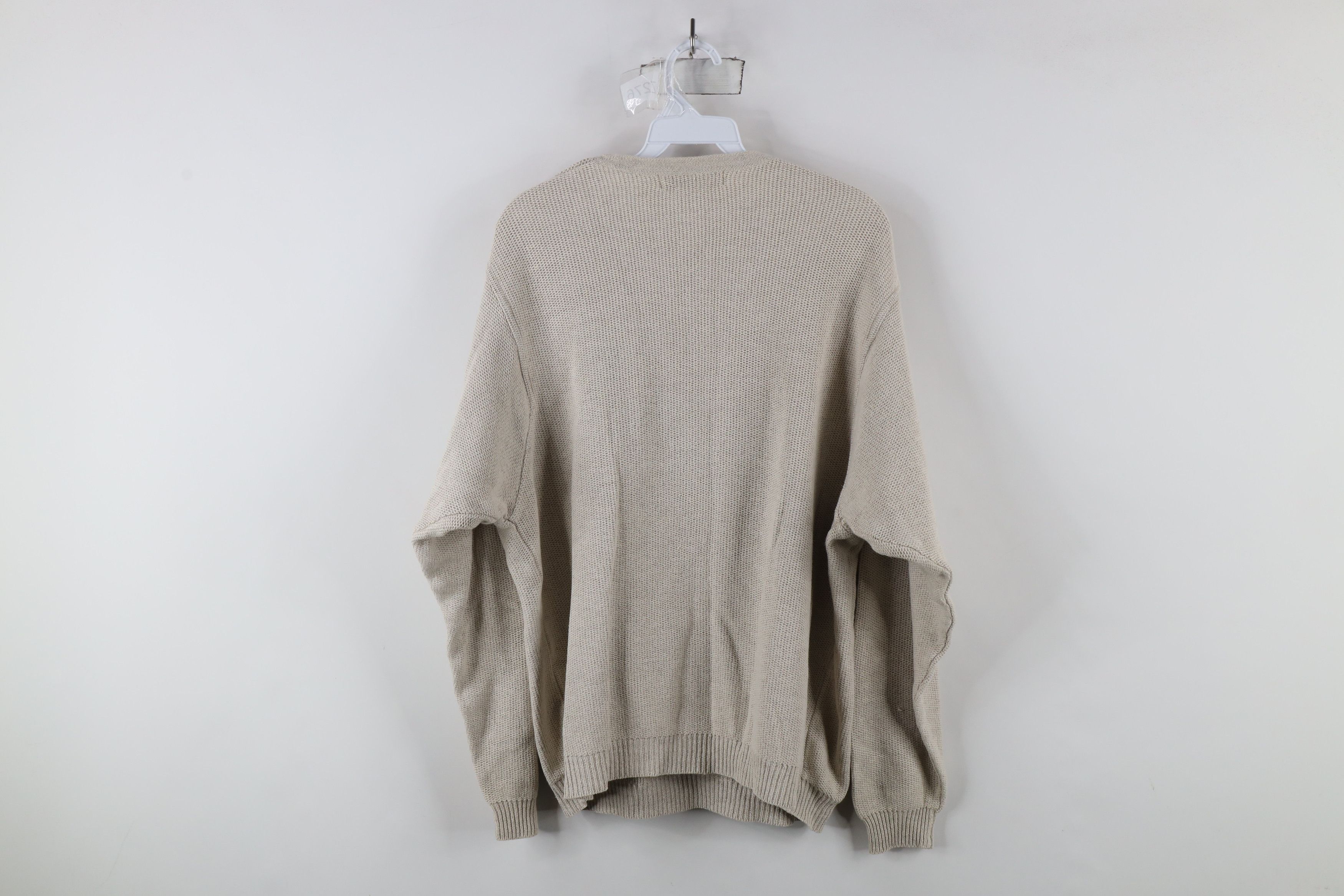 Banana Republic × Vintage Vintage 90s Banana Republic Linen Blend Thermal Knit Sweater Size US M / EU 48-50 / 2 - 7 Thumbnail
