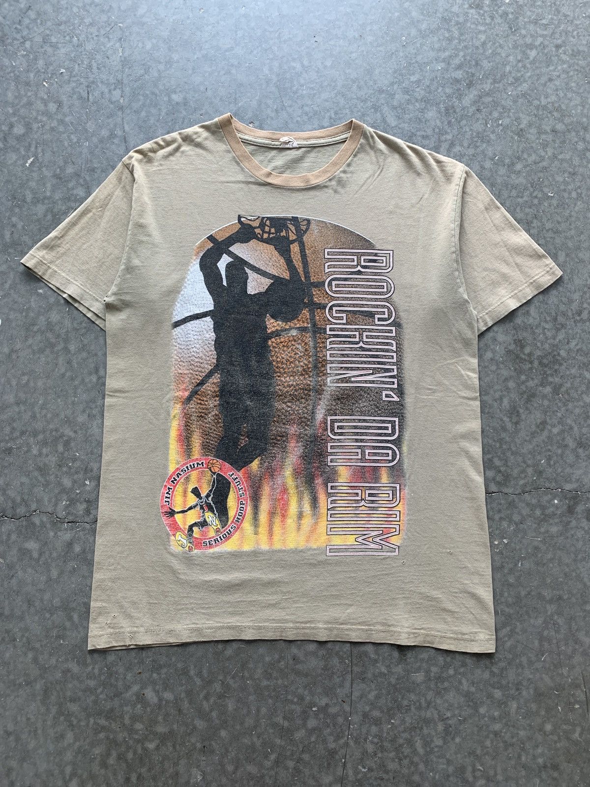 Vintage Vintage 90s Jim Nasium Basketball Graphic Tee Size US L / EU 52-54 / 3 - 1 Thumbnail