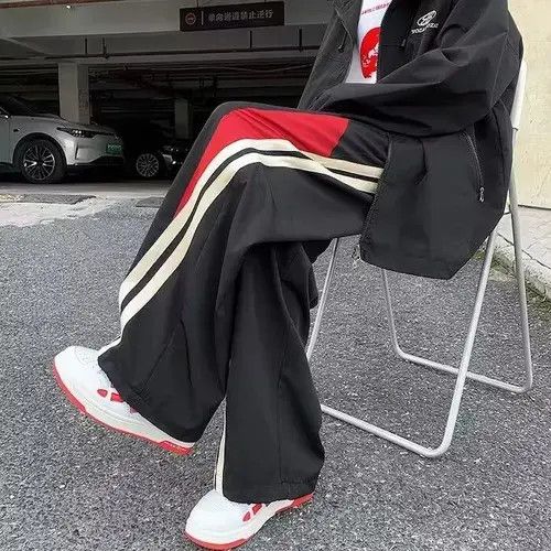 Jean Black Stripe Sweatpants Size US 30 / EU 46 - 2 Thumbnail