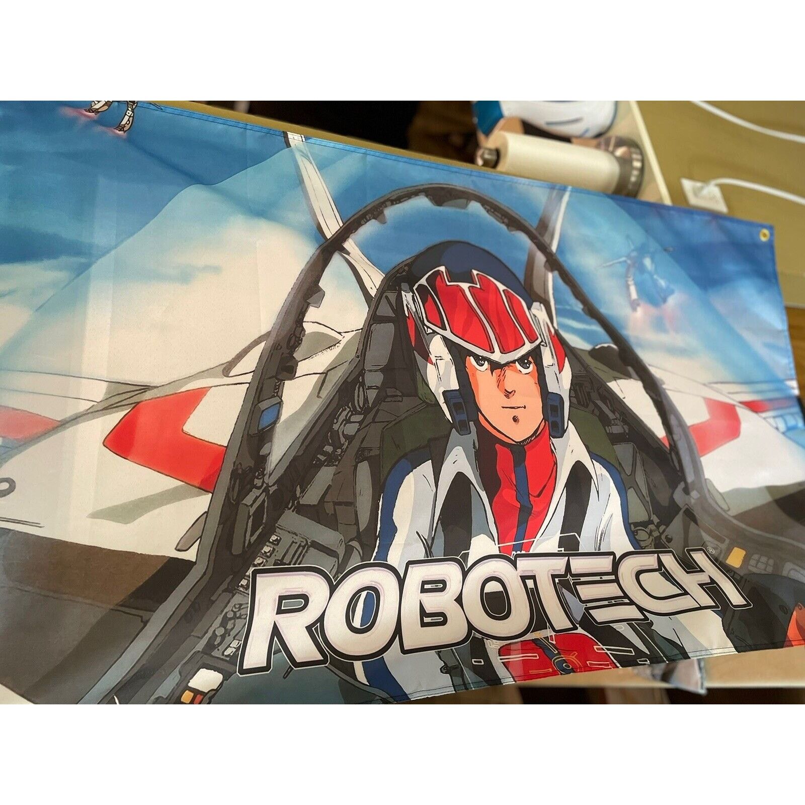 Other ROBOTECH / MACROSS SAGA 5ft Flag RICK HUNTER VERITECH Poster Size ONE SIZE - 3 Thumbnail