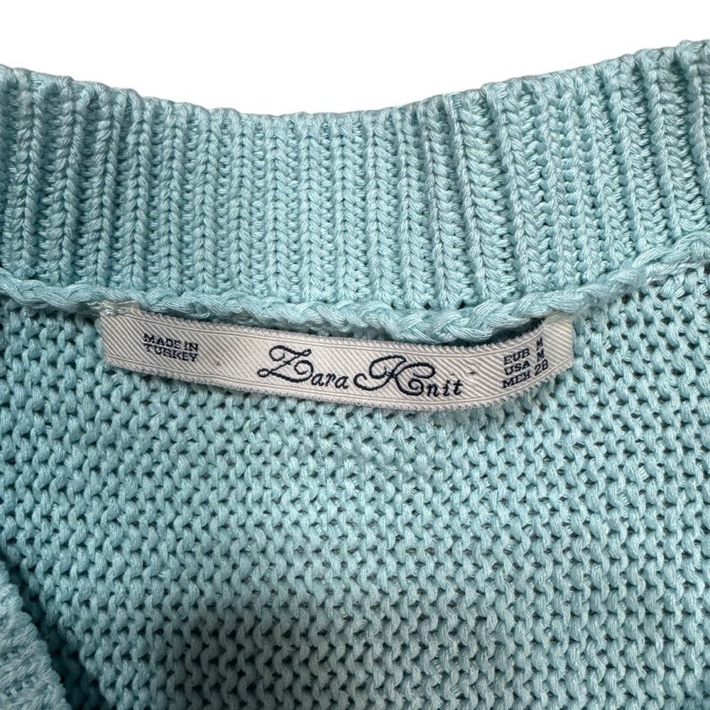 Zara Zara Knit Bat Sleeve Light Blue Sweater Size M Size M / US 6-8 / IT 42-44 - 5 Thumbnail