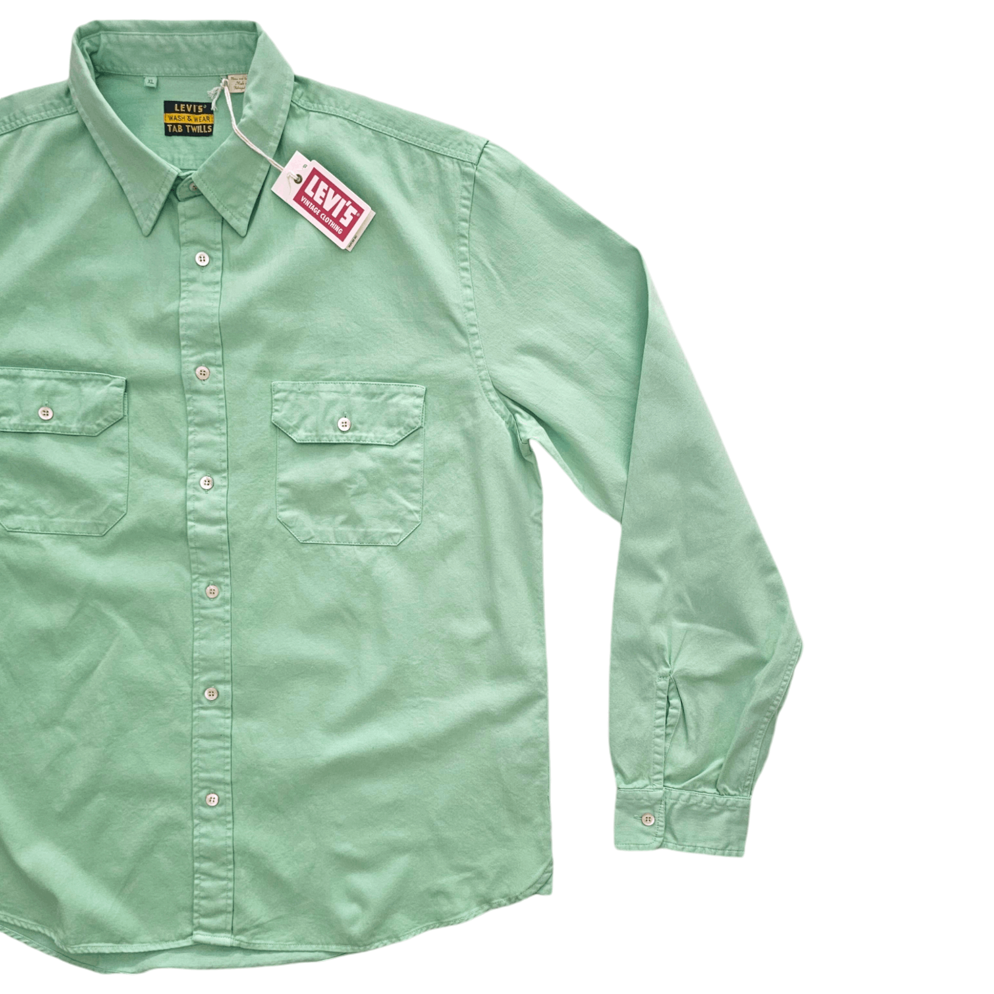 Levi's Vintage Clothing NWT LVC Levi's Vintage Clothing 1950s Tab Twills Shirt SS19 Size US XL / EU 56 / 4 - 2 Thumbnail