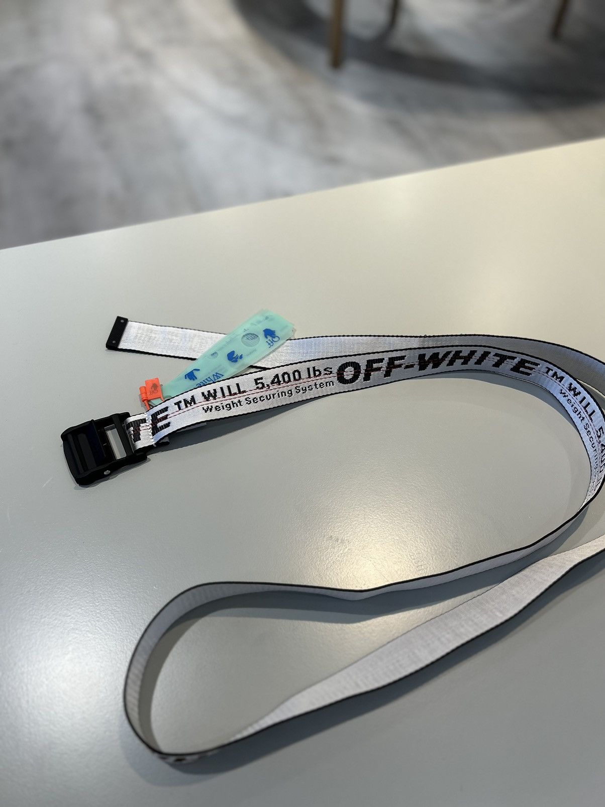 Off-White Off-White Industrial Belt White Black Size ONE SIZE - 7 Thumbnail