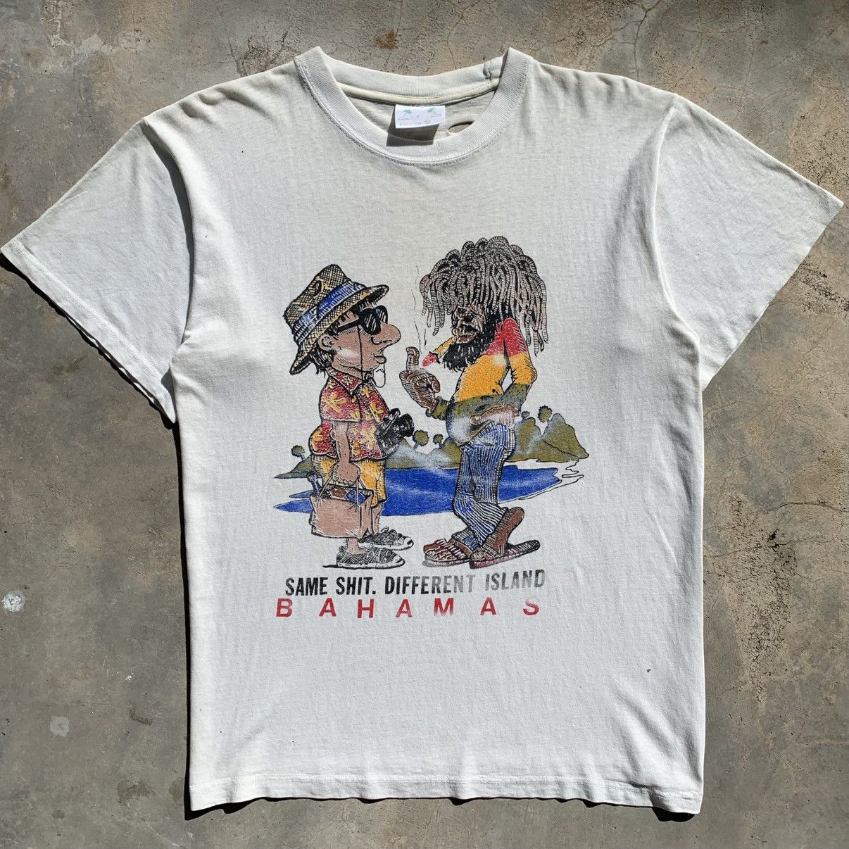 Vintage 90s SAME SHIT… DIFFERENT ISLAND Size US L / EU 52-54 / 3 - 1 Thumbnail