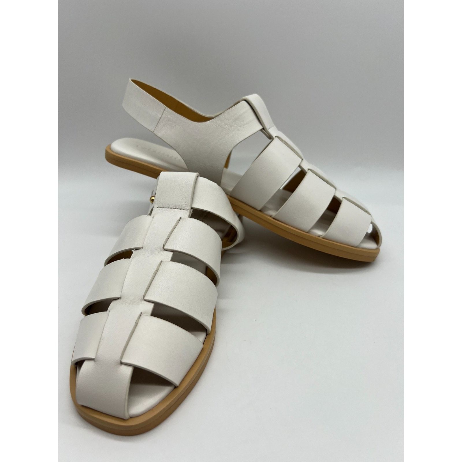 Mercedes-Benz Mercedes Castillo Kailey Caged Fisherman White Womens Size 9 Size US 9 / IT 39 - 16 Thumbnail