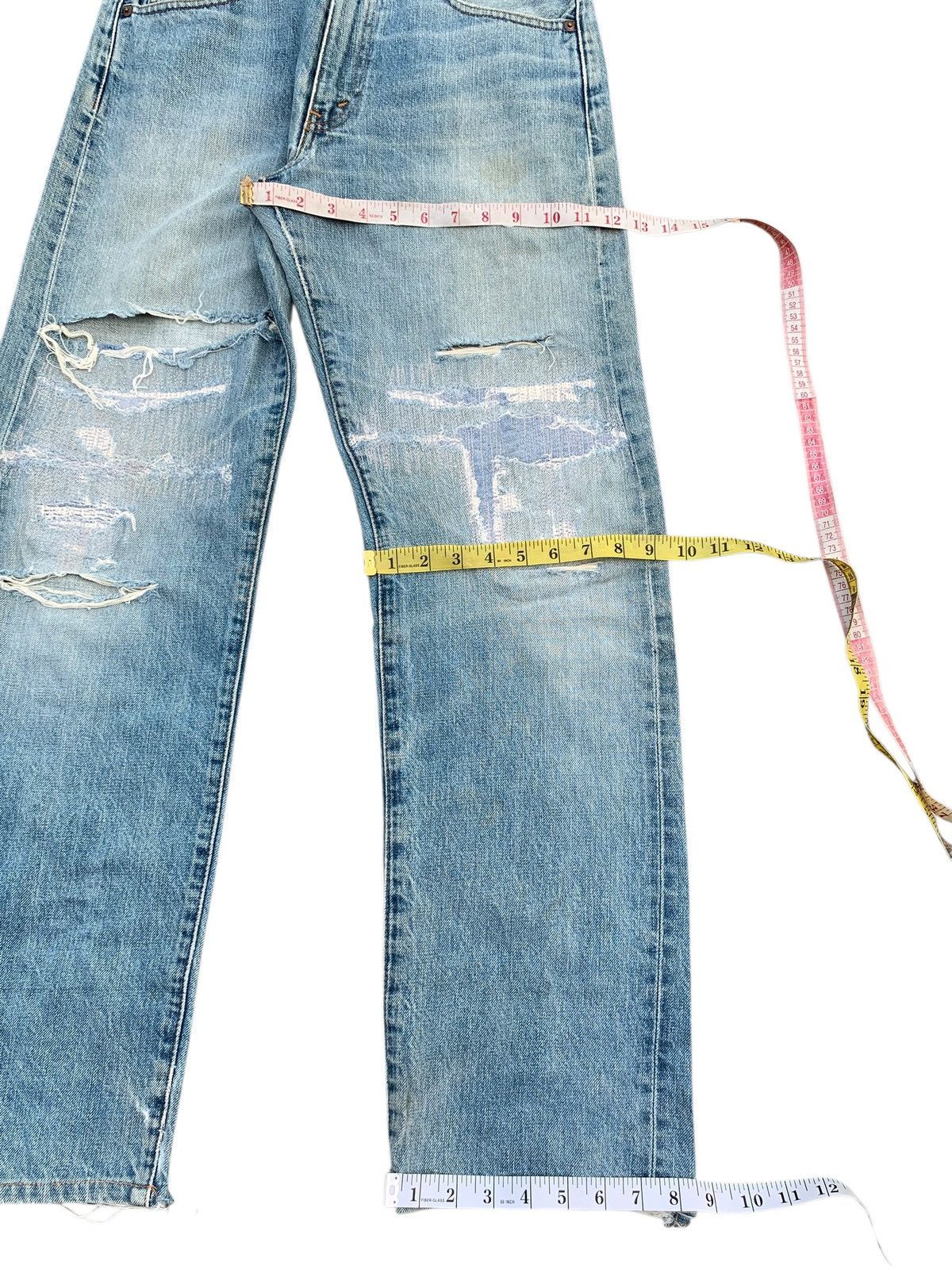 Levi's VINTAGE LEVI'S BIG E 502 TRASHER SELVEDGE DISTRESSED DENIM Size US 31 - 22 Thumbnail