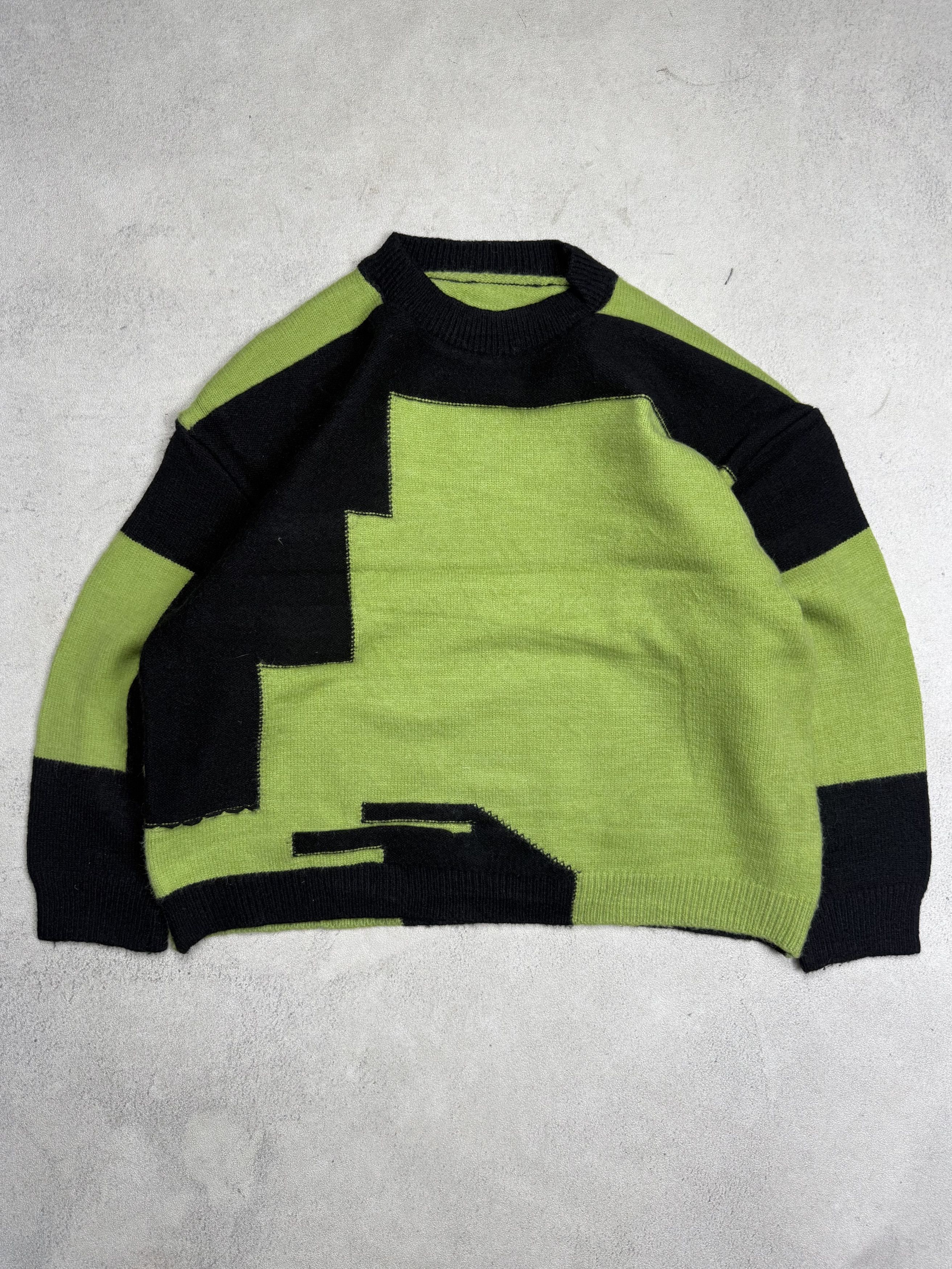 Japanese Brand NOVO 2021 Abstract Pattern Knit Sweater Oversized Boxy Size US S / EU 44-46 / 1 - 3 Thumbnail