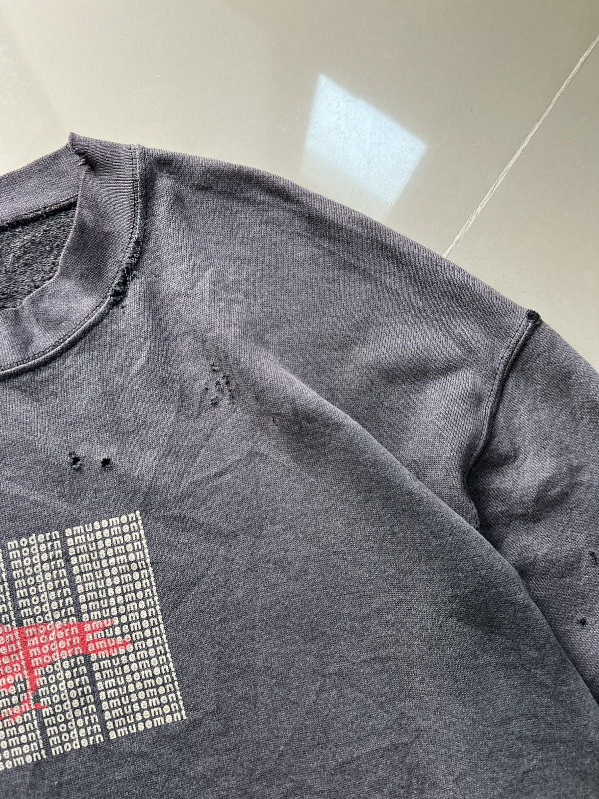 Vintage Faded Distressed Modern Amusement Crewneck Size US M / EU 48-50 / 2 - 8 Thumbnail