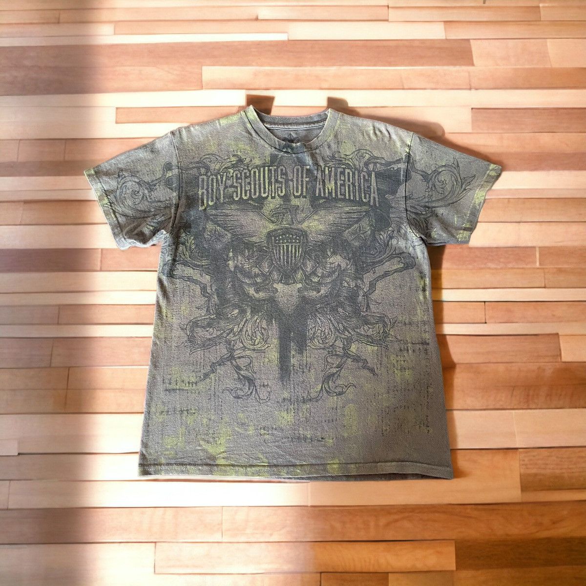 Affliction × Vintage Vintage Boy Scouts Of America Faded Affliction Design Tee Size US M / EU 48-50 / 2 - 1 Thumbnail